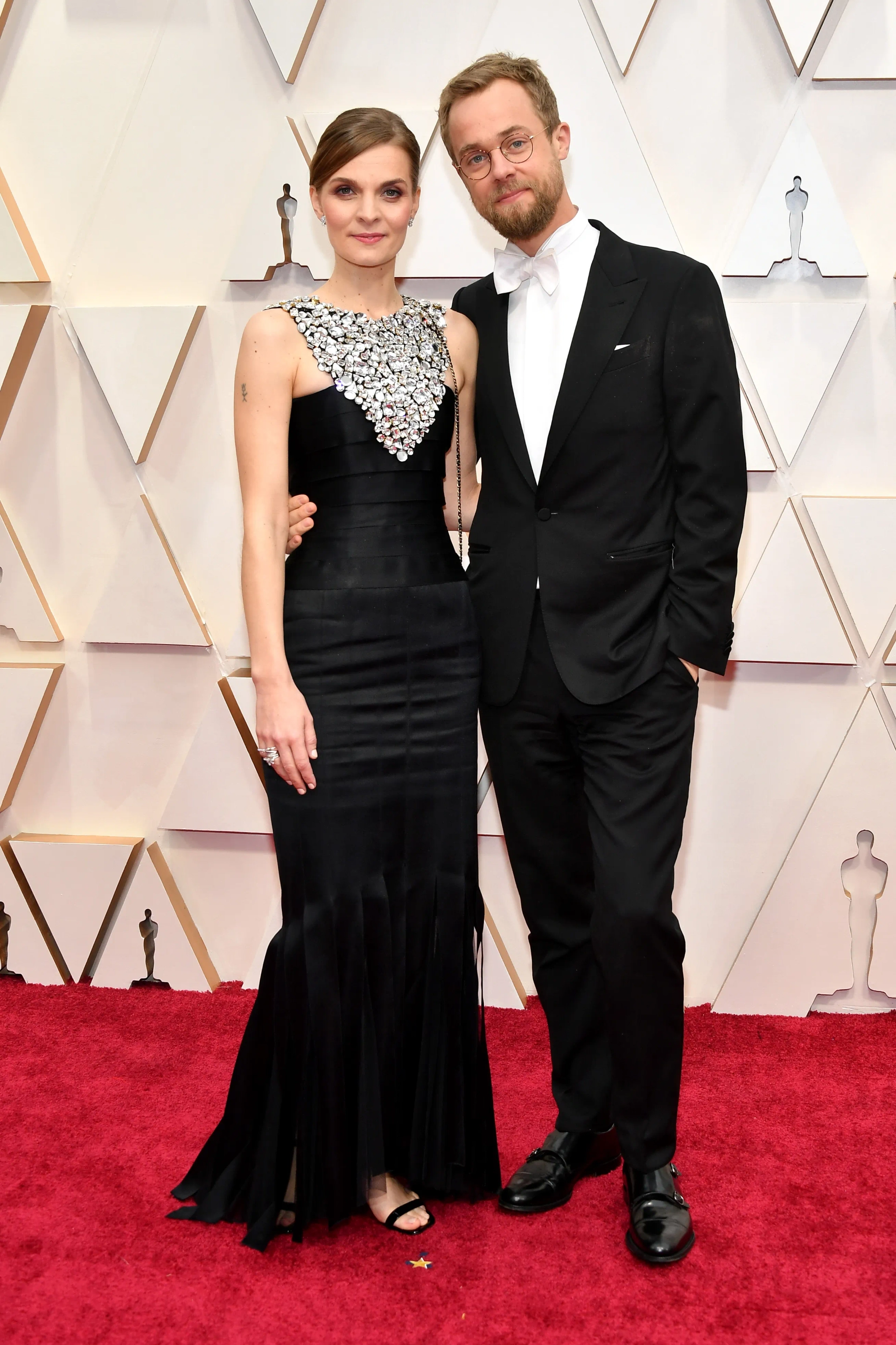 Hildur Guðnadóttir and Sam Slater at an event for The Oscars (2020)