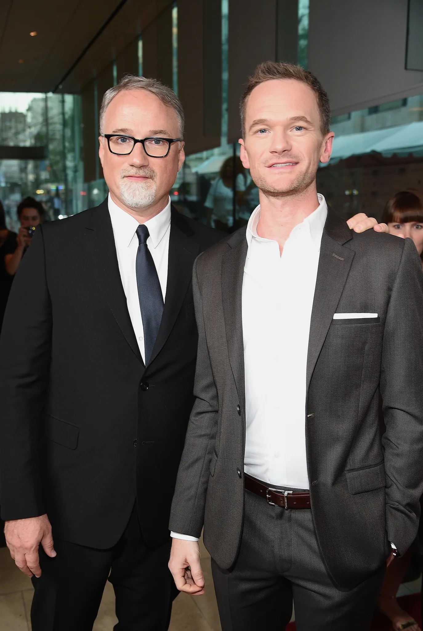 David Fincher and Neil Patrick Harris at an event for Gone Girl (2014)