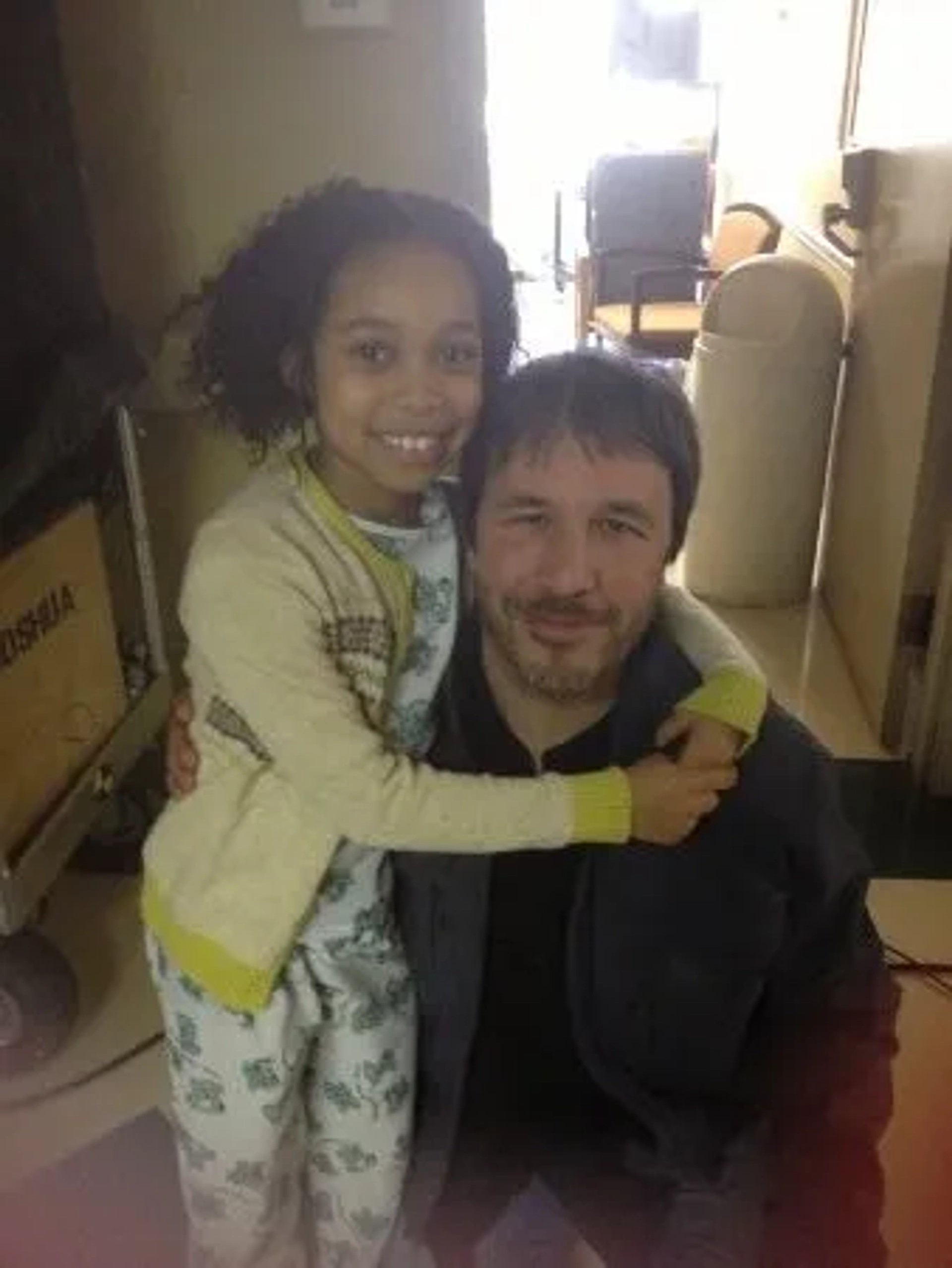 Kyla-Drew with Director Denis Villenueve of Prisoners