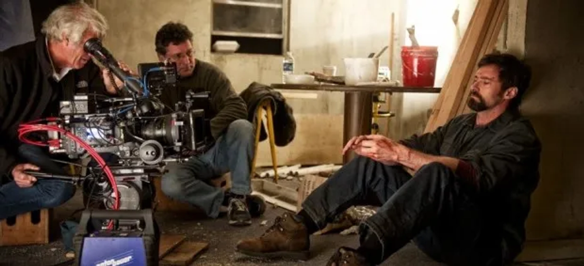 Roger Deakins and Hugh Jackman in Prisoners (2013)