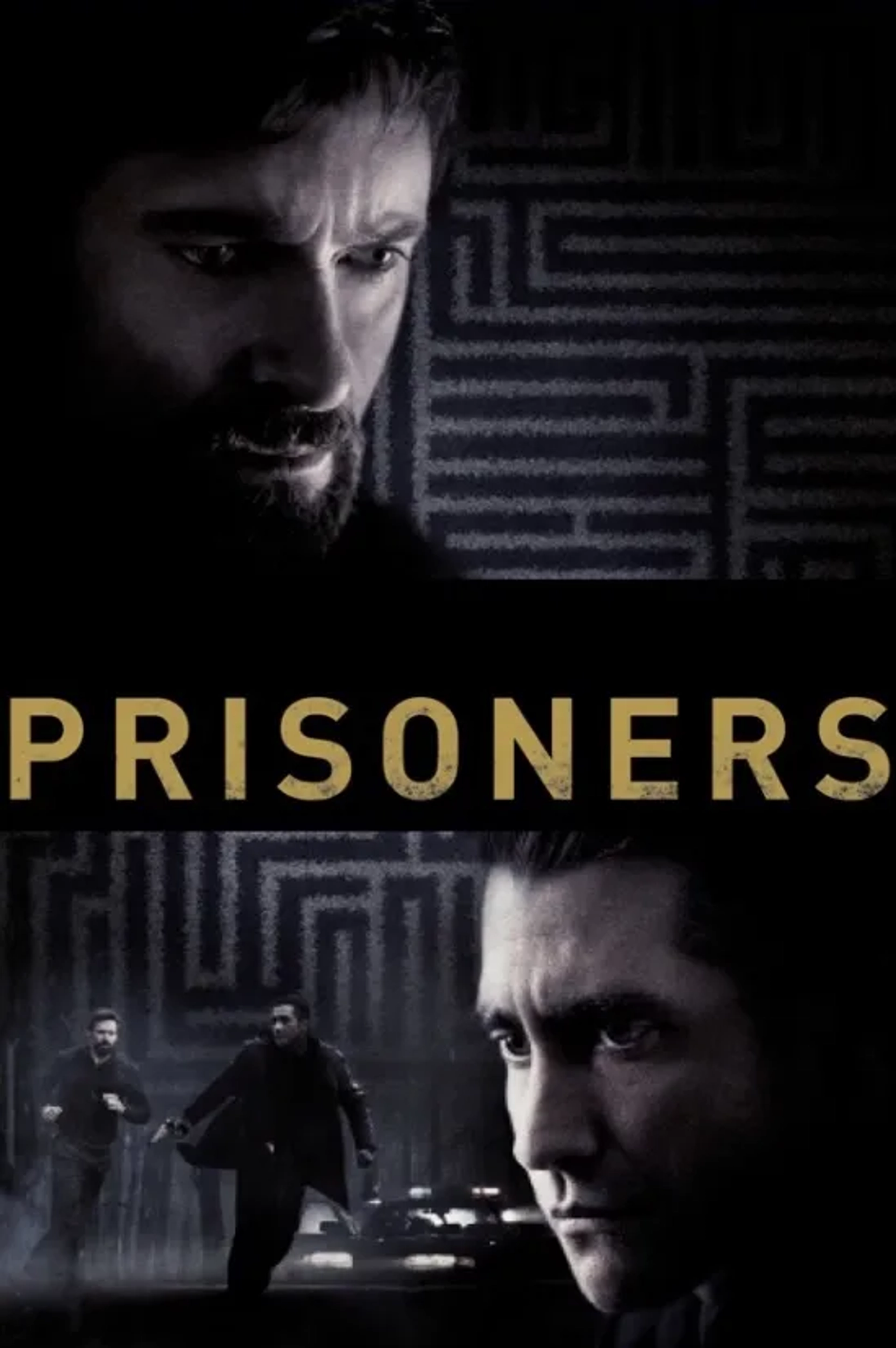 Jake Gyllenhaal and Hugh Jackman in Prisoners (2013)