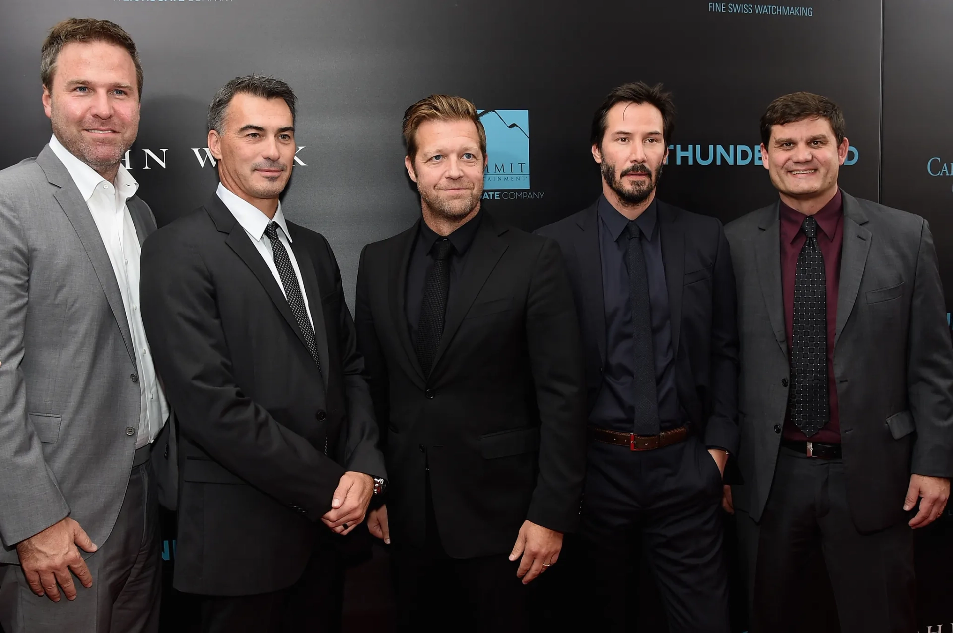 Keanu Reeves, Jason Constantine, Basil Iwanyk, David Leitch, and Chad Stahelski at an event for John Wick (2014)