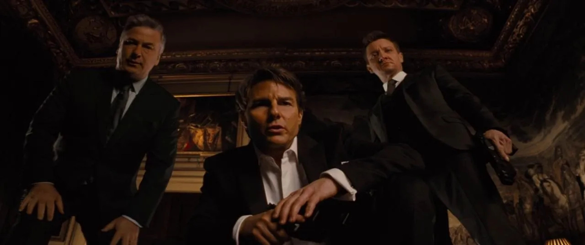 Tom Cruise, Alec Baldwin, and Jeremy Renner in Mission: Impossible - Rogue Nation (2015)