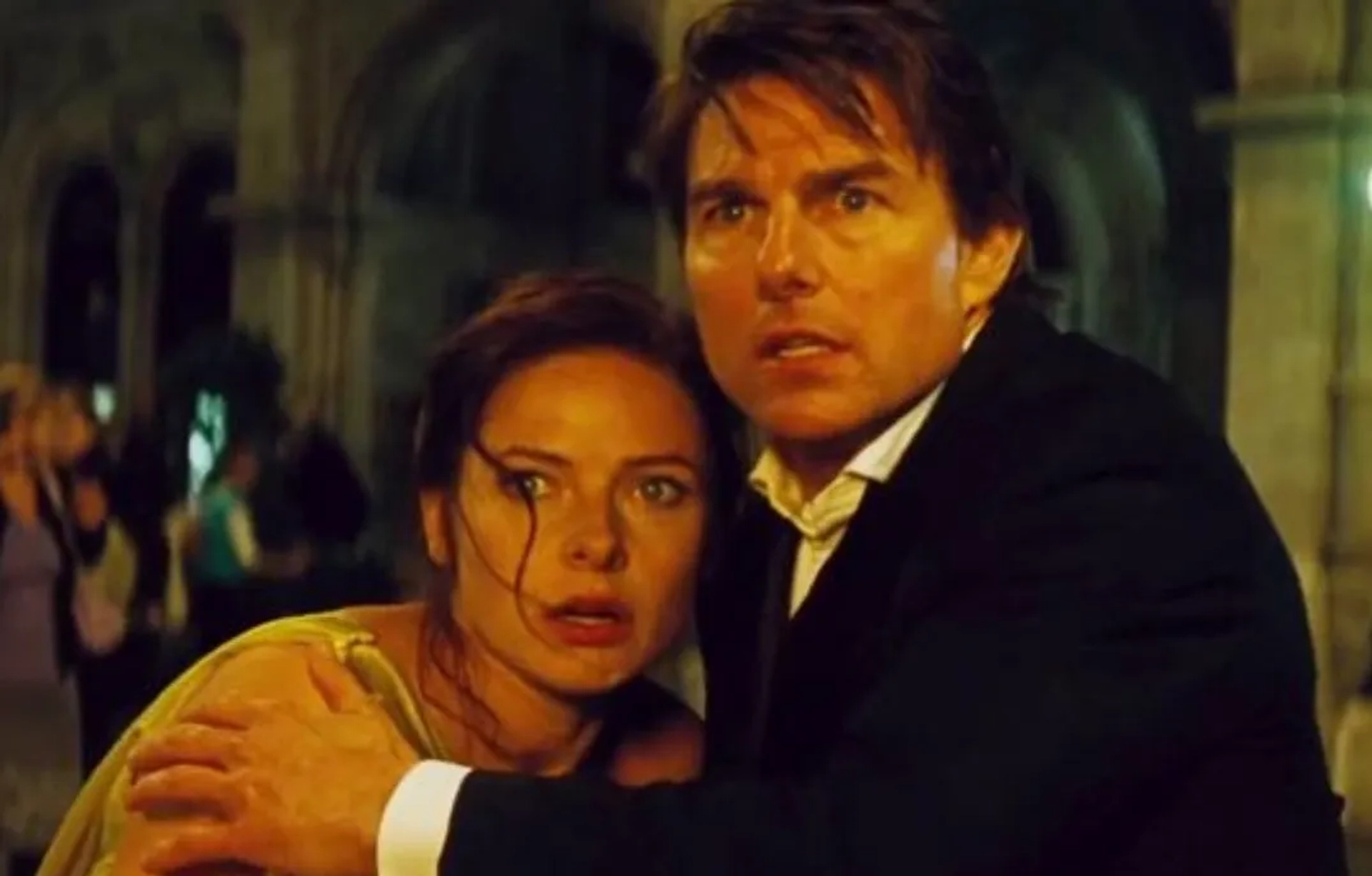 Tom Cruise and Rebecca Ferguson in Mission: Impossible - Rogue Nation (2015)