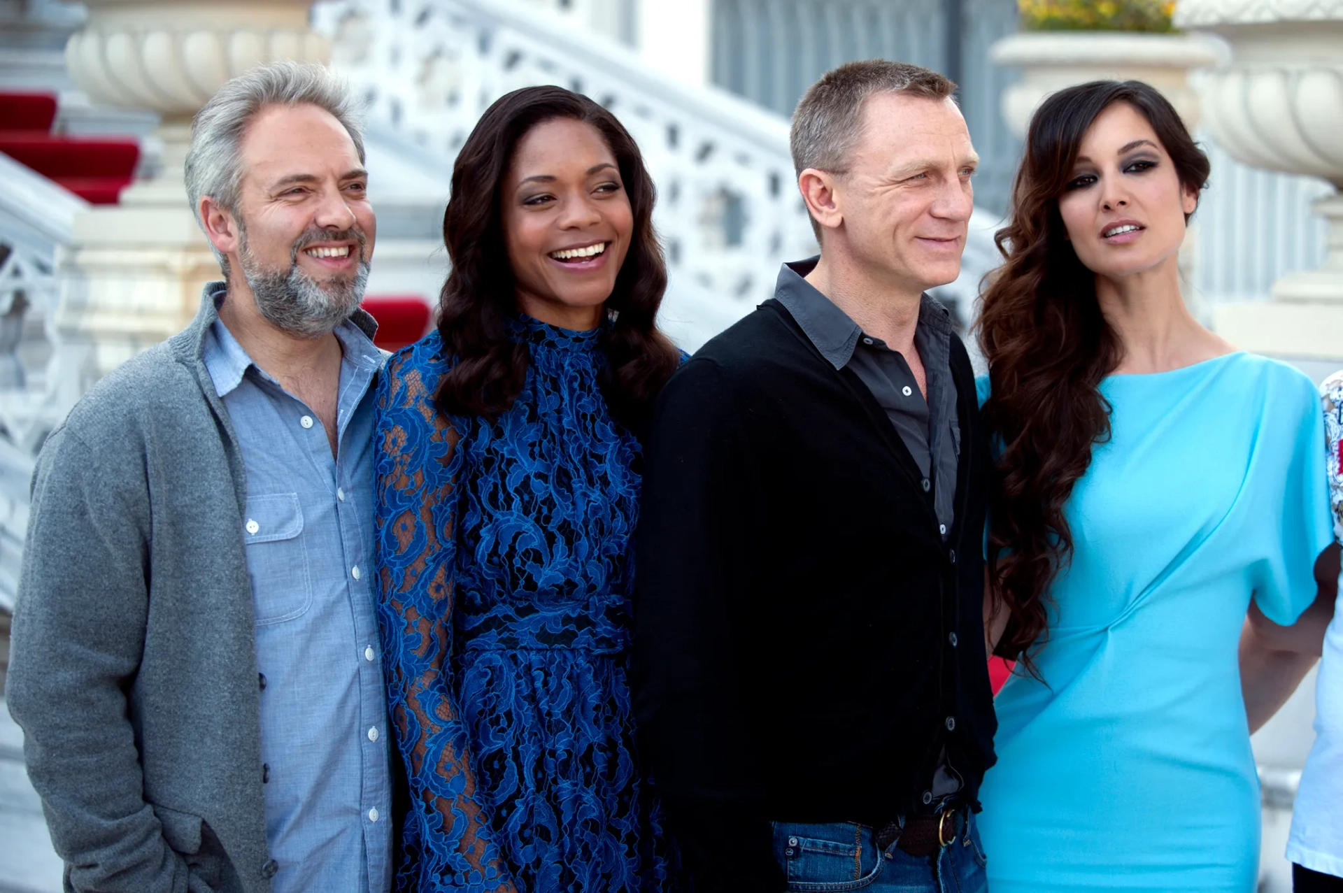 Sam Mendes, Daniel Craig, Naomie Harris, and Bérénice Marlohe at an event for Skyfall (2012)