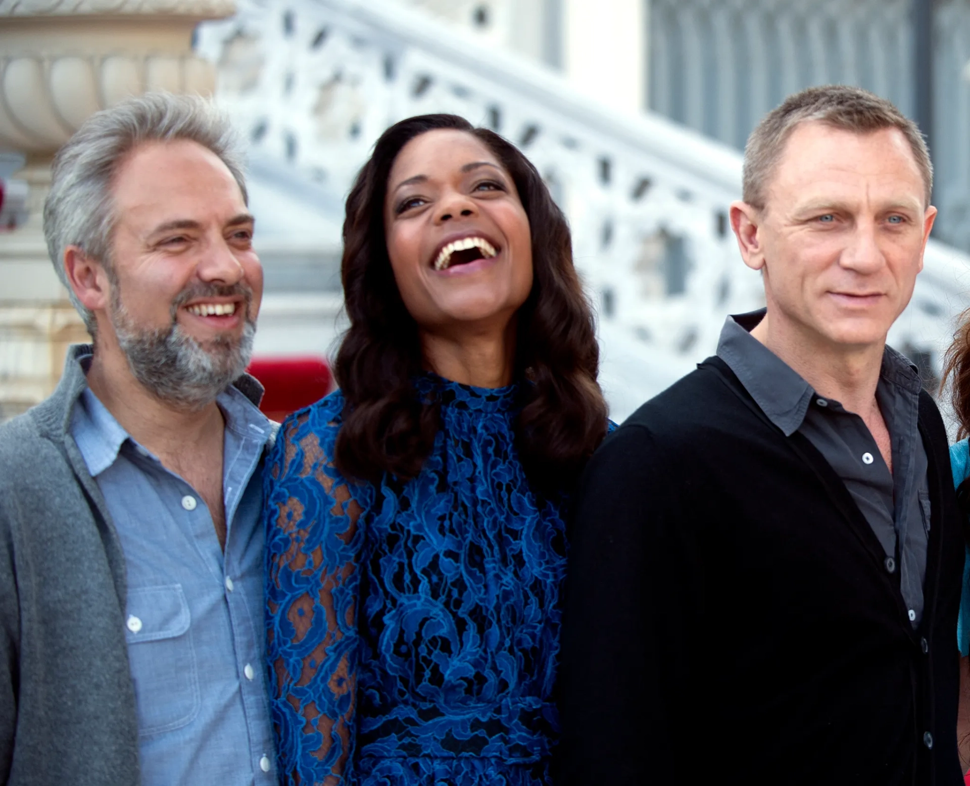 Sam Mendes, Daniel Craig, and Naomie Harris at an event for Skyfall (2012)