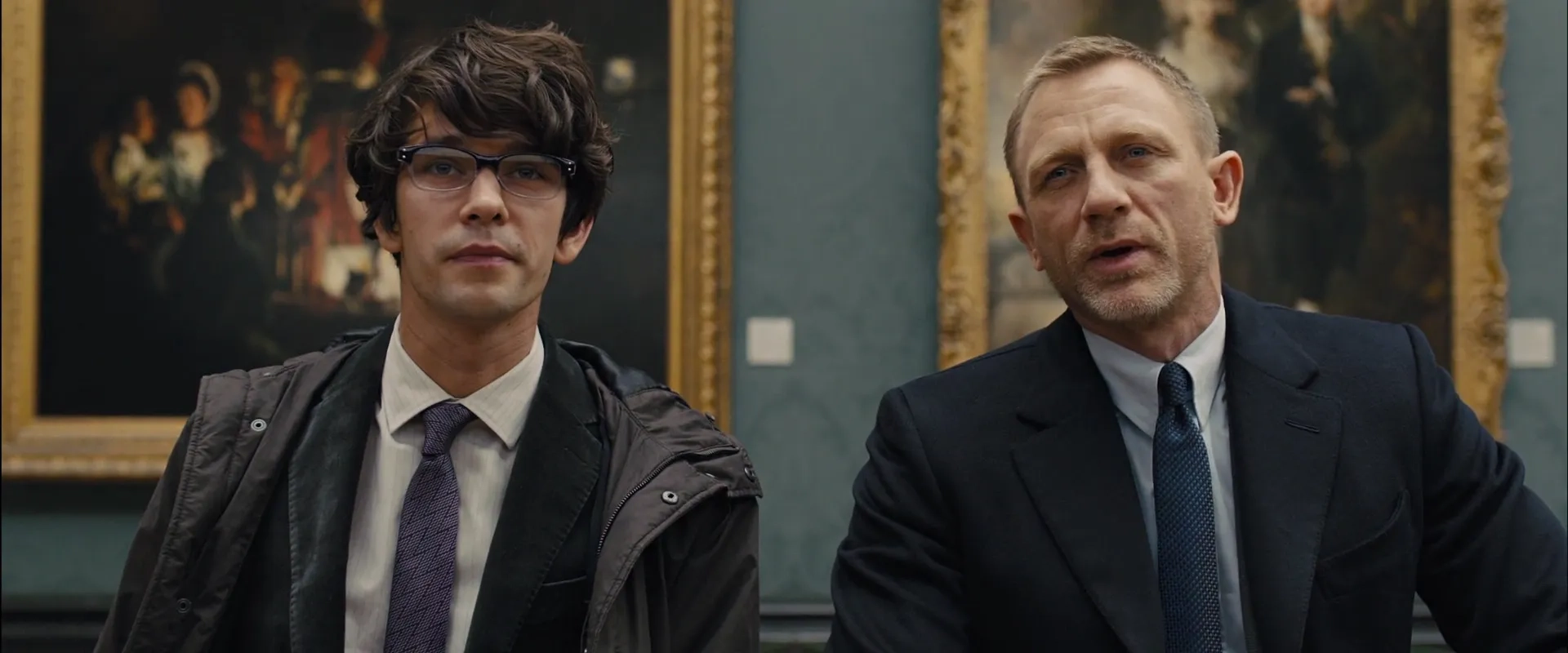 Daniel Craig and Ben Whishaw in Skyfall (2012)