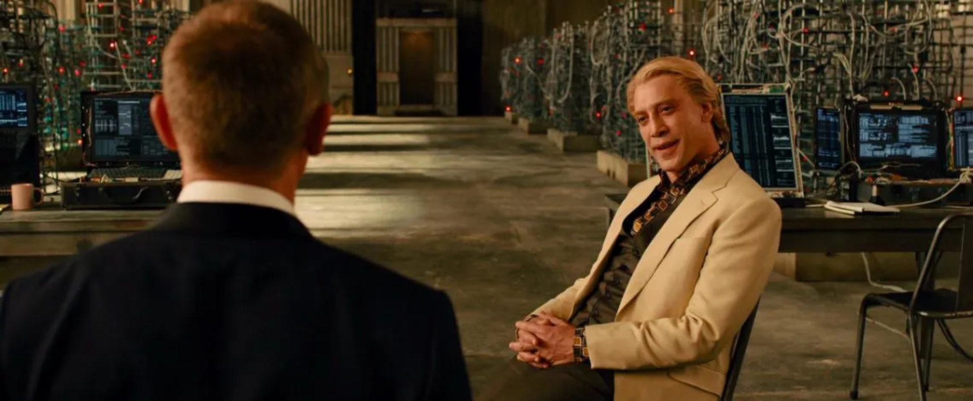 Javier Bardem and Daniel Craig in Skyfall (2012)