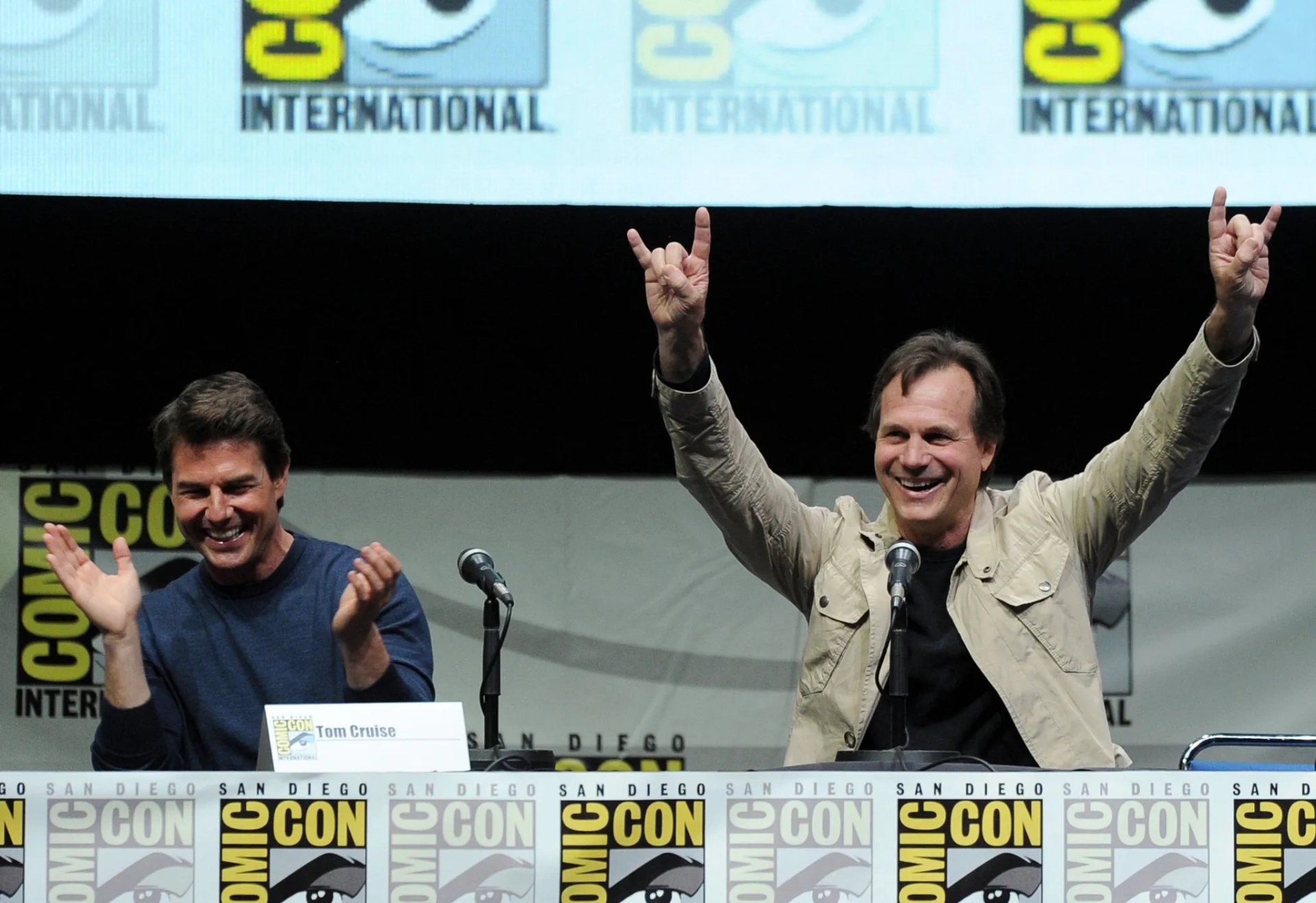 Tom Cruise and Bill Paxton at an event for Edge of Tomorrow (2014)