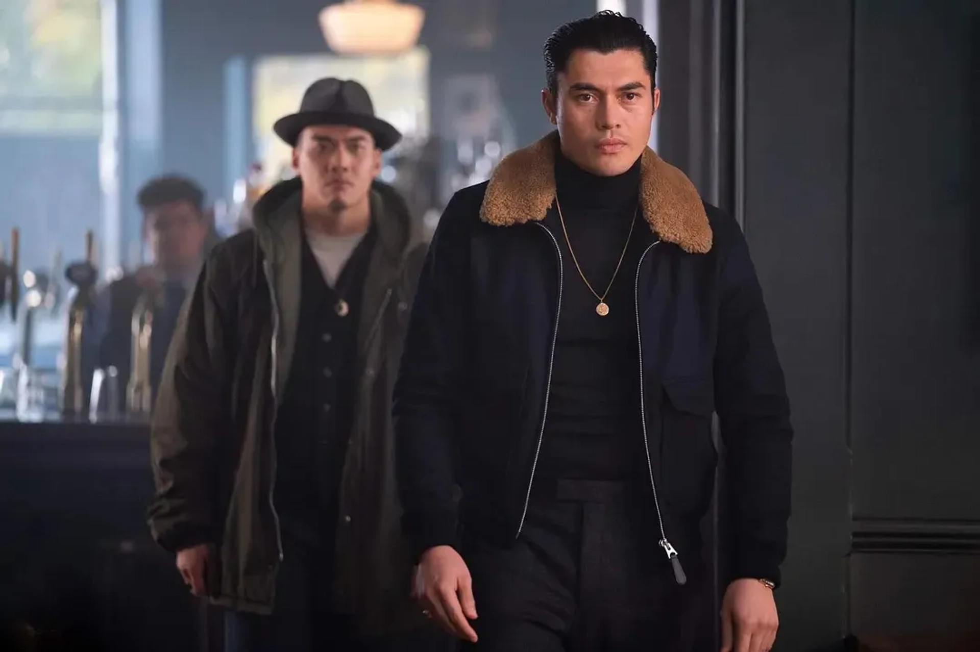 Jason Wong and Henry Golding in The Gentlemen (2019)