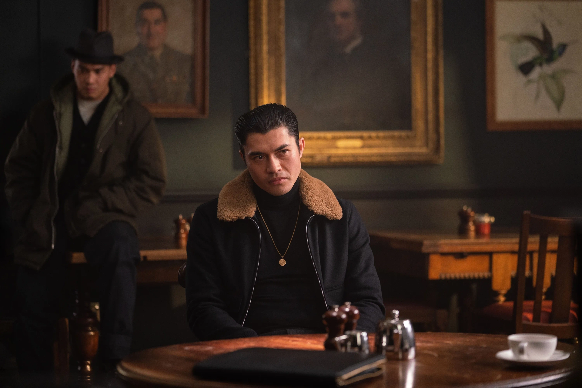 Jason Wong and Henry Golding in The Gentlemen (2019)