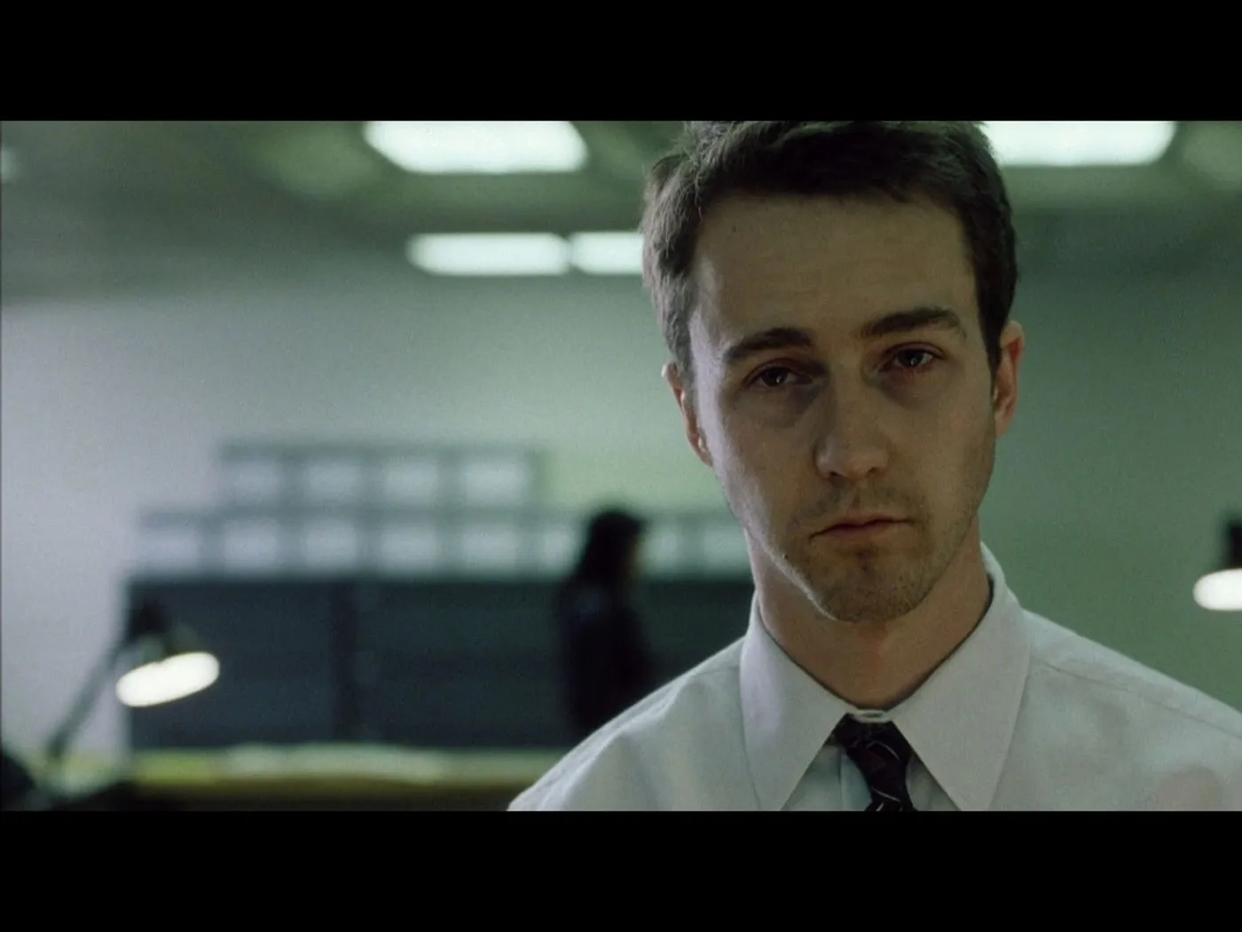 Helena Bonham Carter and Edward Norton in Fight Club (1999)