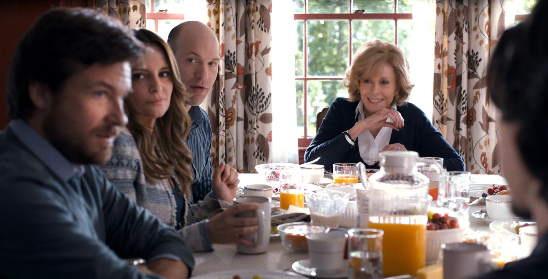 Jane Fonda, Jason Bateman, Tina Fey, and Corey Stoll in This Is Where I Leave You (2014)