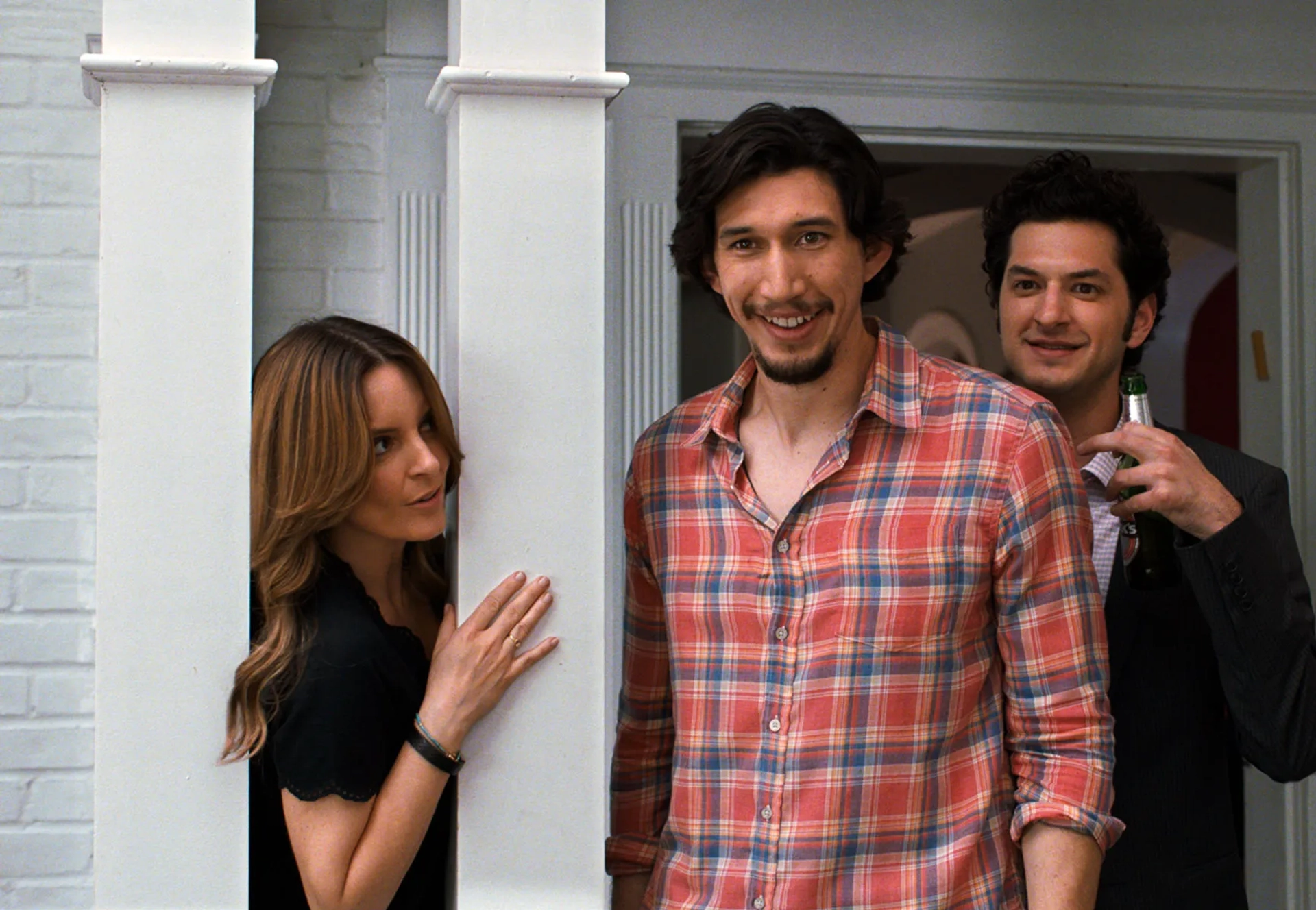 Tina Fey, Ben Schwartz, and Adam Driver in This Is Where I Leave You (2014)