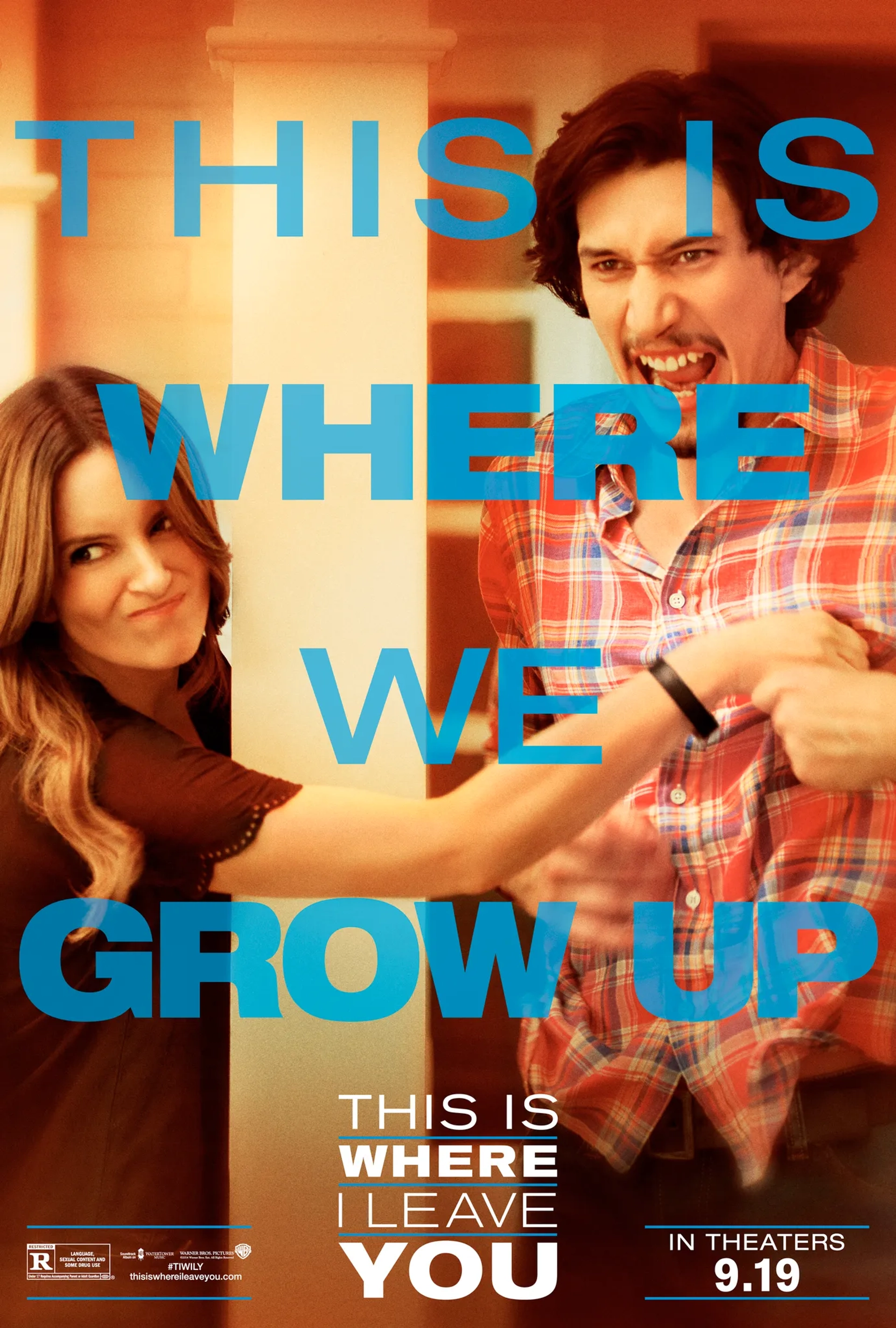 Tina Fey and Adam Driver in This Is Where I Leave You (2014)