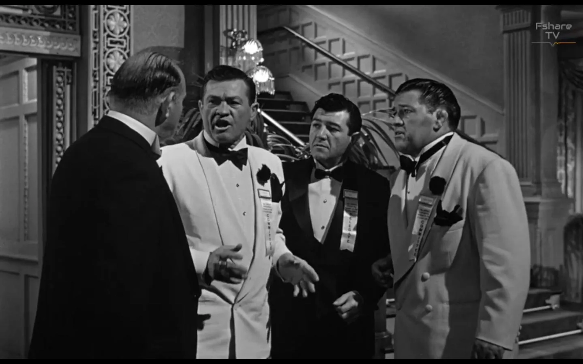 Tony Curtis, James J. Casino, Bing Conley, and Paul Cristo in Some Like It Hot (1959)