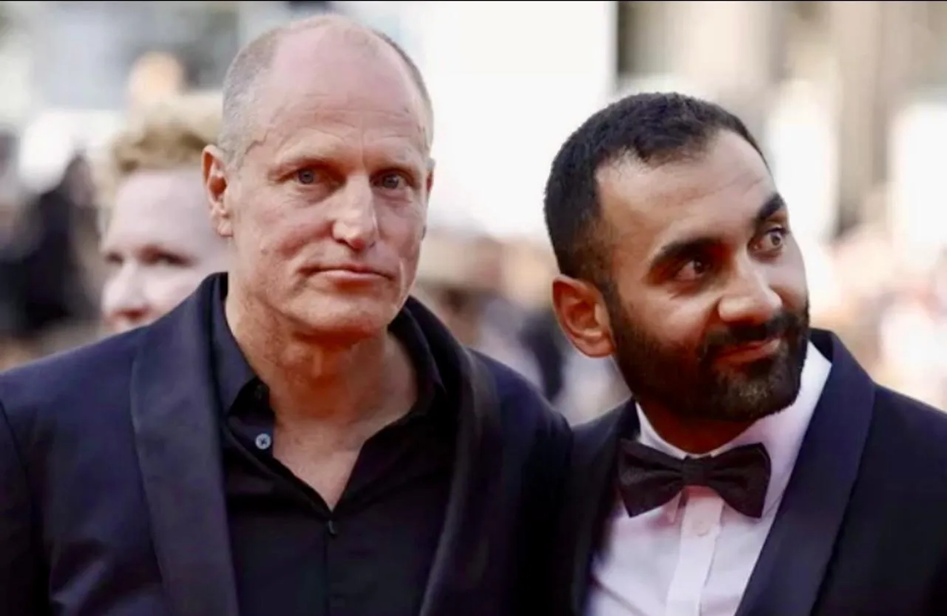 Woody Harrelson and Arvin Kananian at an event for Triangle of Sadness (2022)