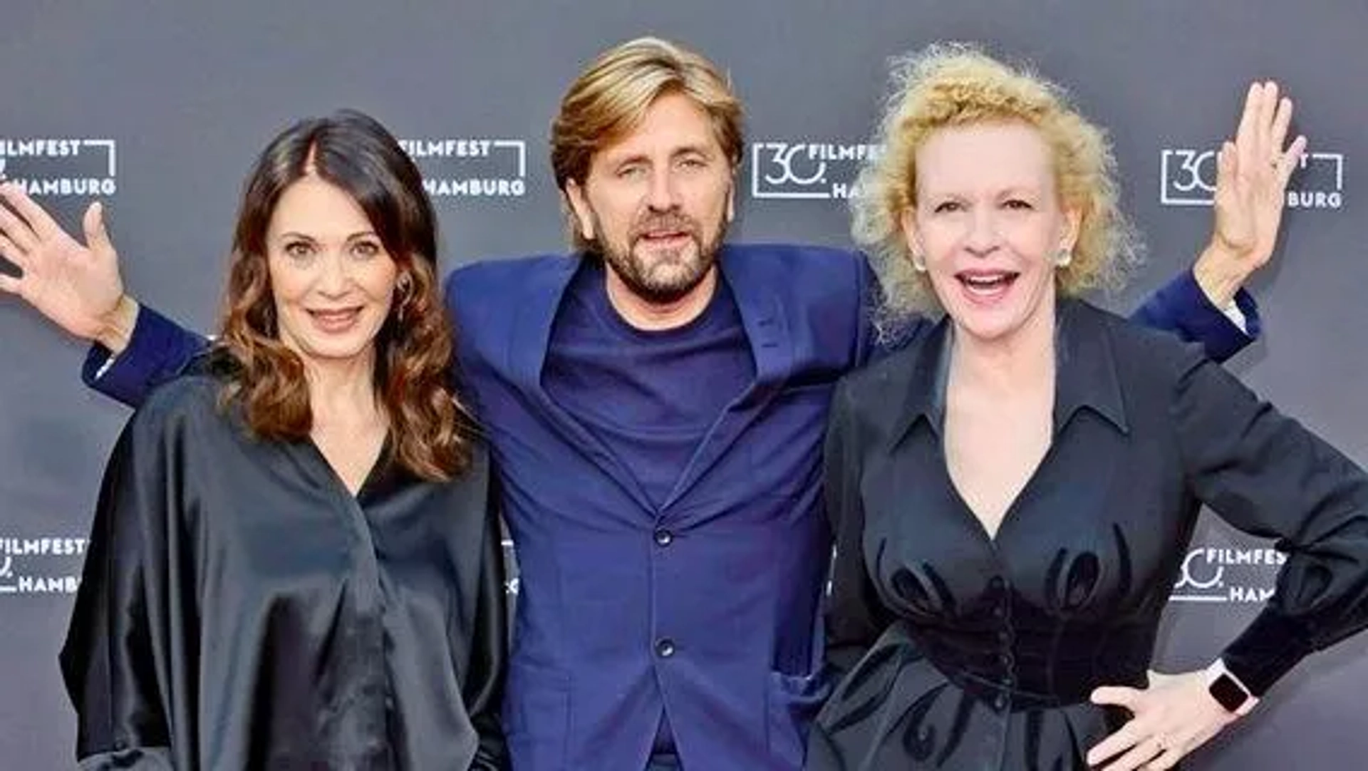 Iris Berben, Sunnyi Melles, and Ruben Östlund at an event for Triangle of Sadness (2022)