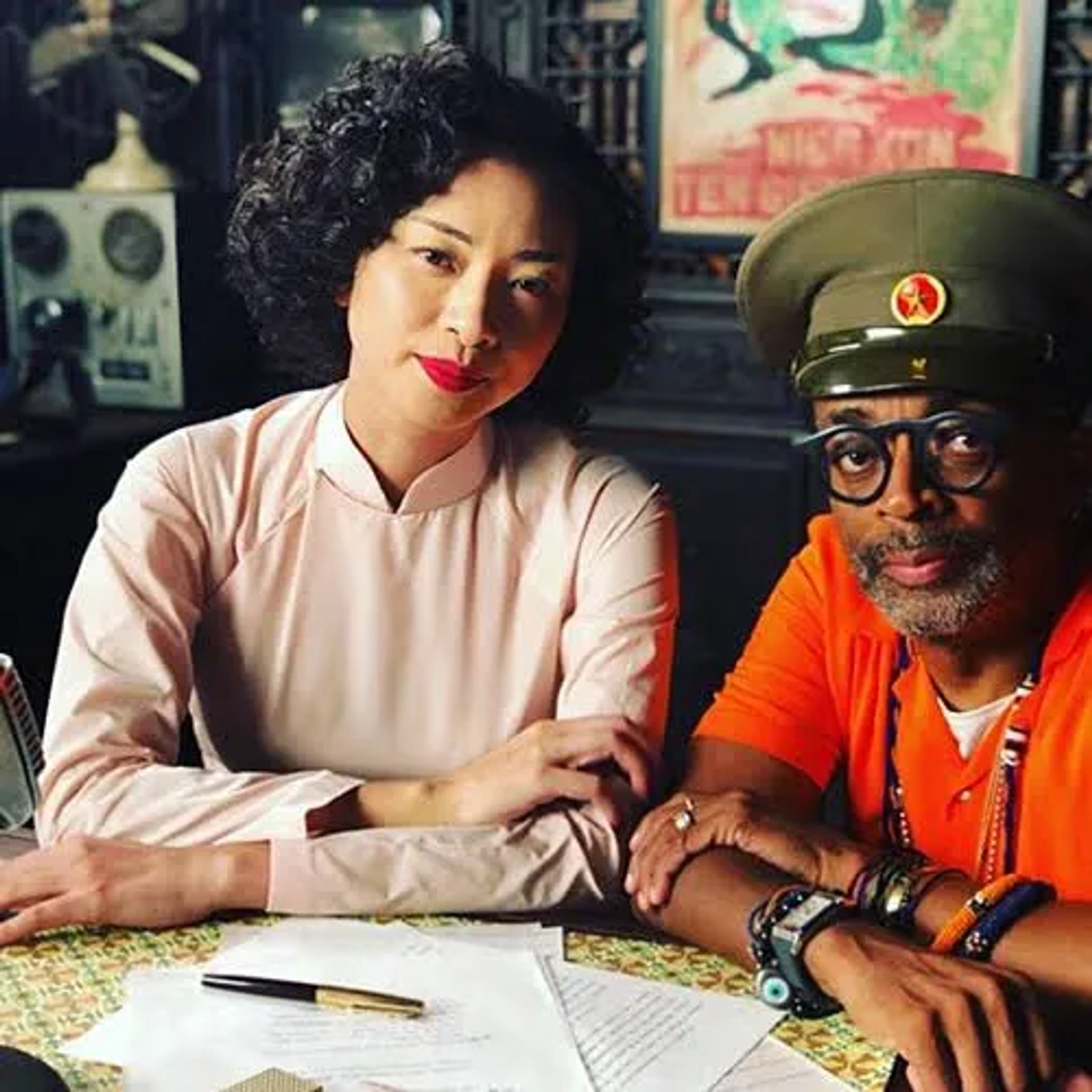 Spike Lee and Veronica Ngo in Da 5 Bloods (2020)