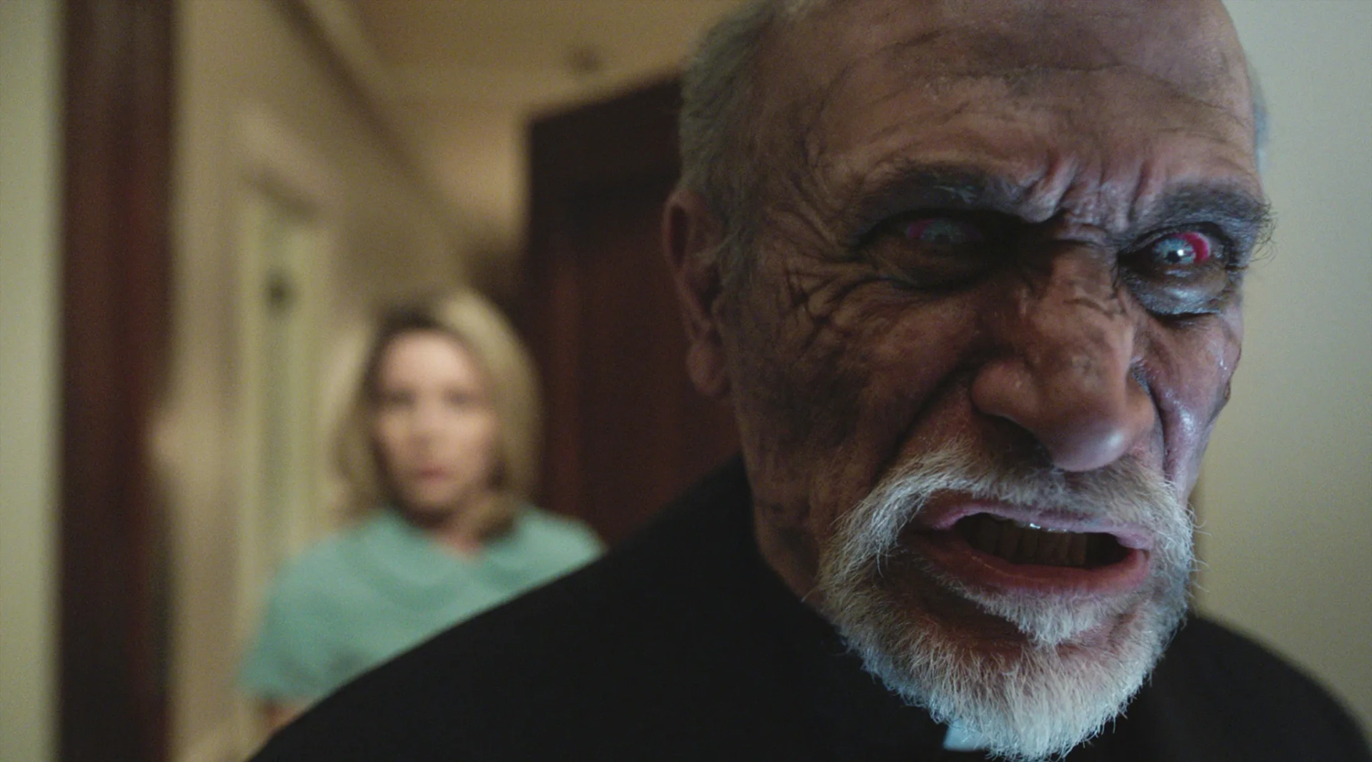 Tony Amendola and Annabelle Wallis in Annabelle (2014)