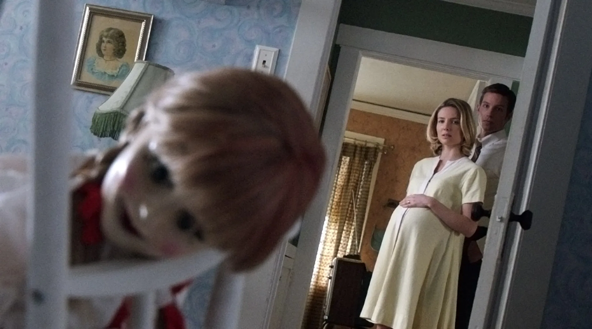 Ward Horton and Annabelle Wallis in Annabelle (2014)