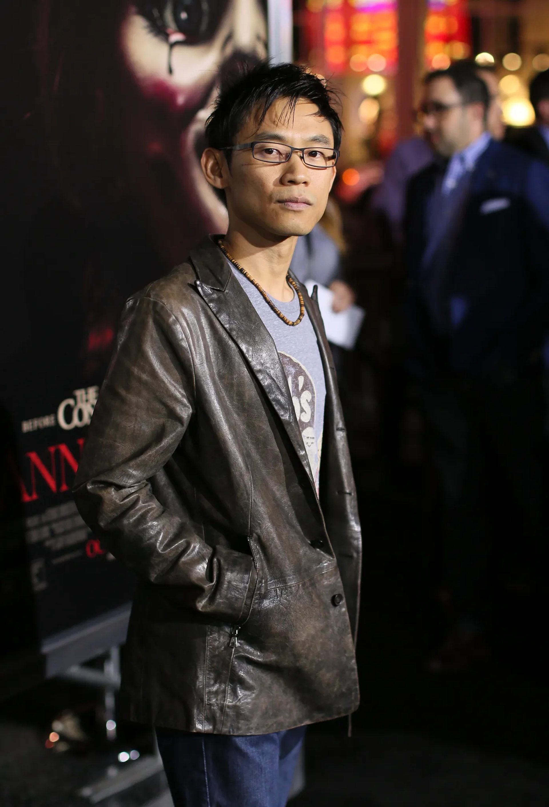 James Wan at an event for Annabelle (2014)