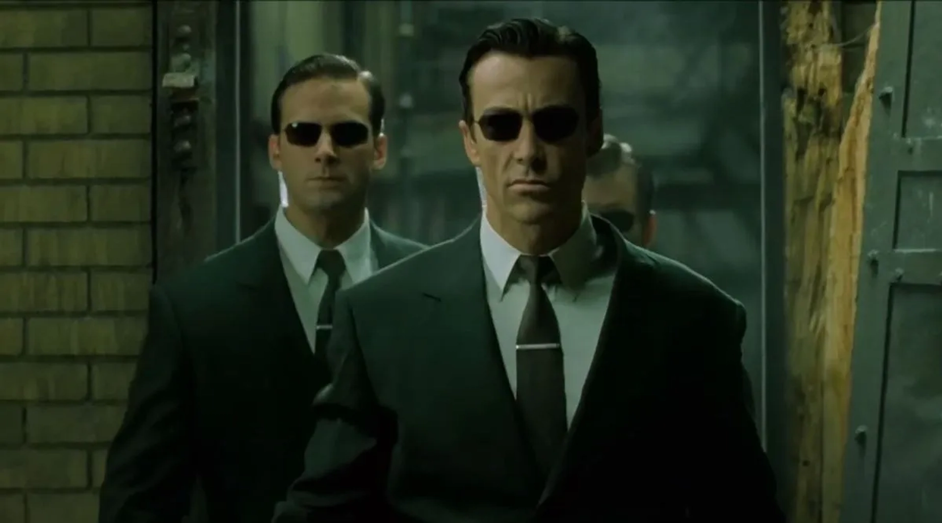 Daniel Bernhardt, David Kilde, and Matt McColm in The Matrix Reloaded (2003)