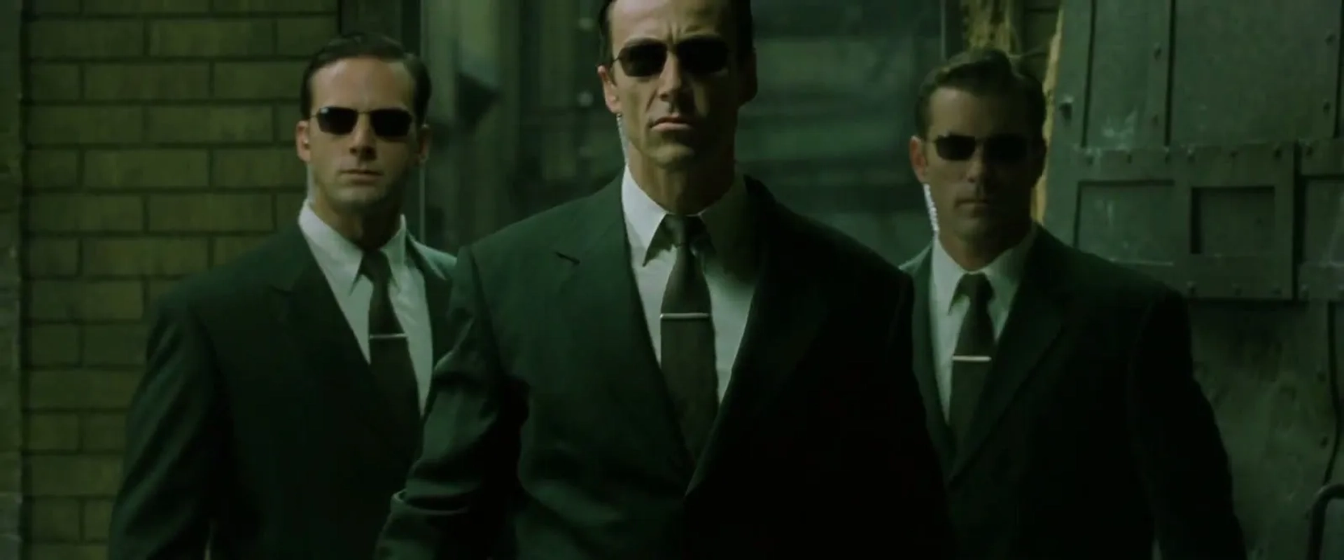 Daniel Bernhardt, David Kilde, and Matt McColm in The Matrix Reloaded (2003)