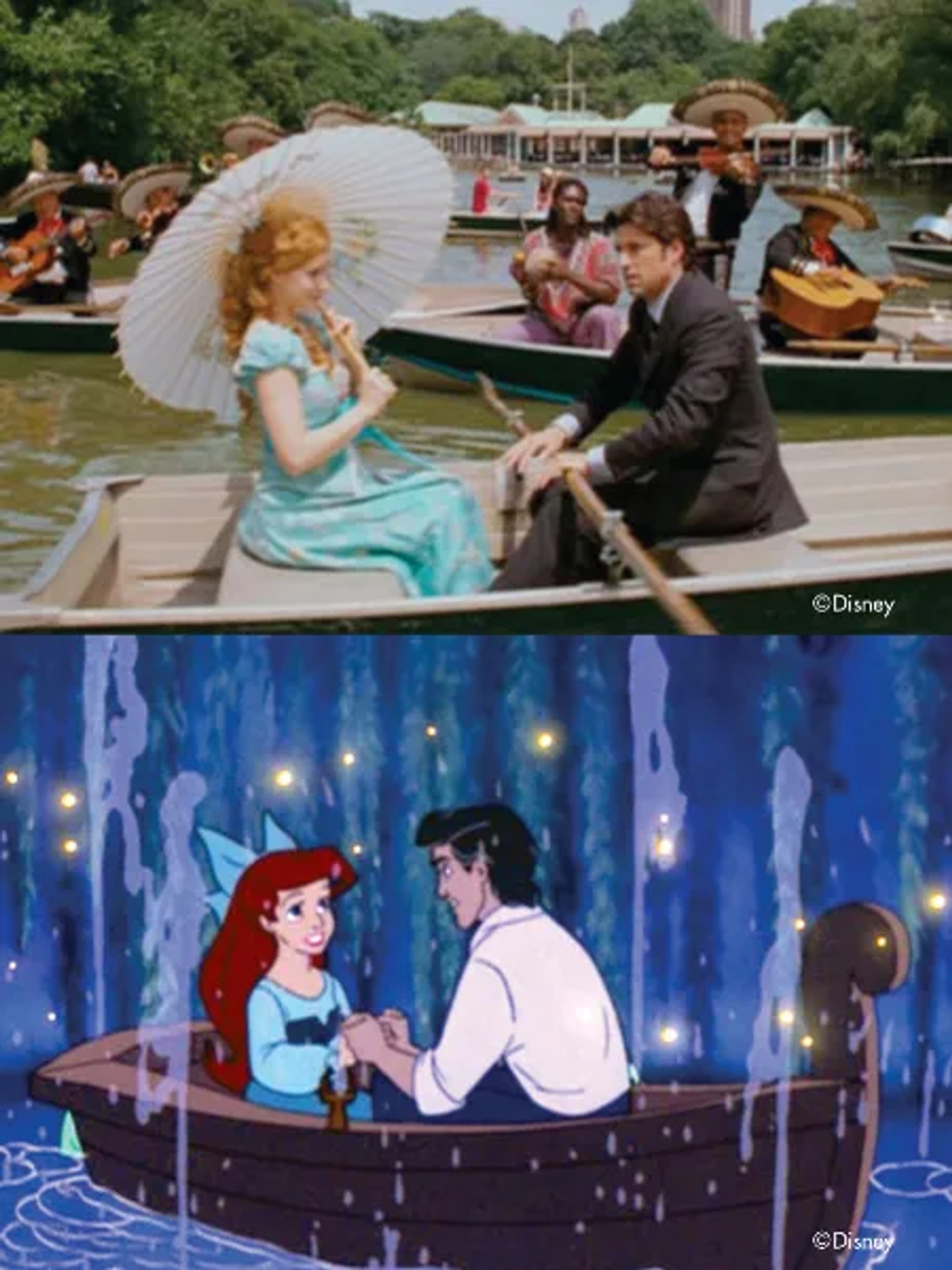 Patrick Dempsey, Amy Adams, Christopher Daniel Barnes, and Jodi Benson in The Little Mermaid (1989)