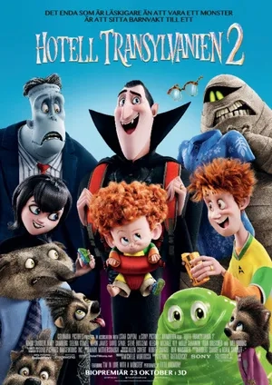 Steve Buscemi, Adam Sandler, David Spade, Kevin James, Jonny Solomon, Keegan-Michael Key, Selena Gomez, Andy Samberg, Sadie Sandler, and Asher Blinkoff in Hotel Transylvania 2 (2015)