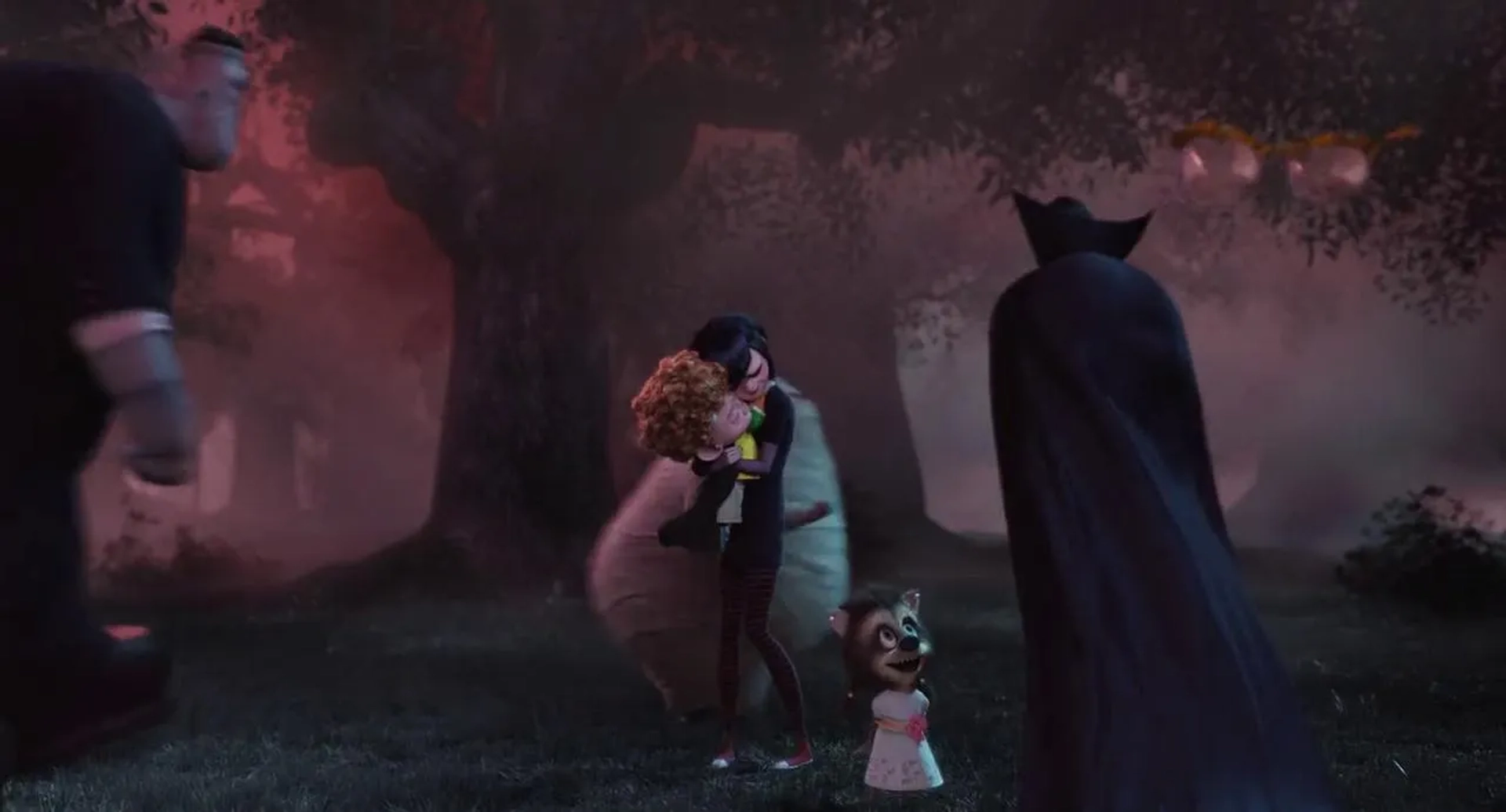 Adam Sandler, David Spade, Kevin James, Keegan-Michael Key, Selena Gomez, Sadie Sandler, and Asher Blinkoff in Hotel Transylvania 2 (2015)