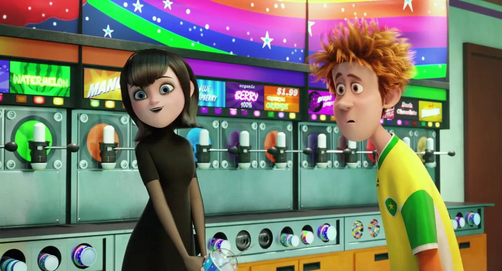 Selena Gomez and Andy Samberg in Hotel Transylvania 2 (2015)