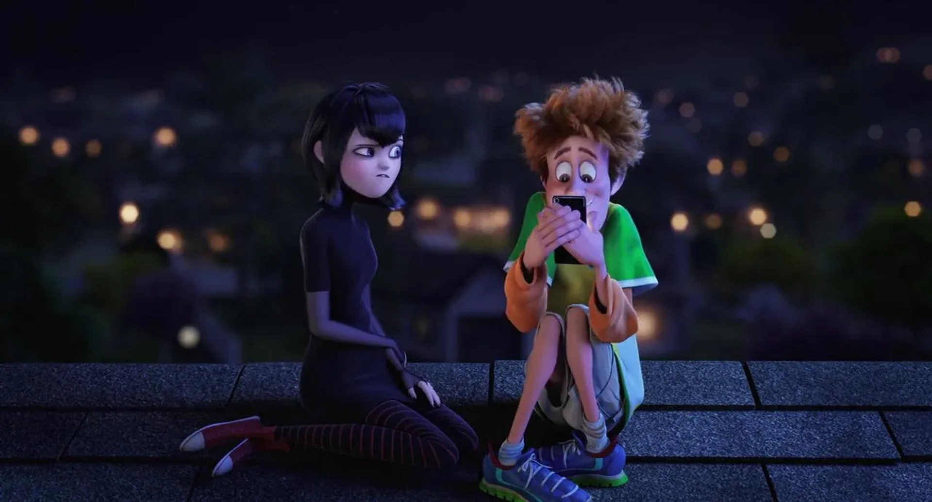 Selena Gomez and Andy Samberg in Hotel Transylvania 2 (2015)