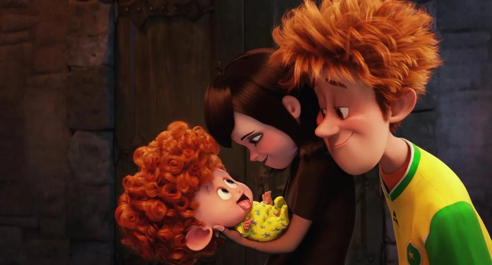 Selena Gomez, Andy Samberg, and Sunny Sandler in Hotel Transylvania 2 (2015)