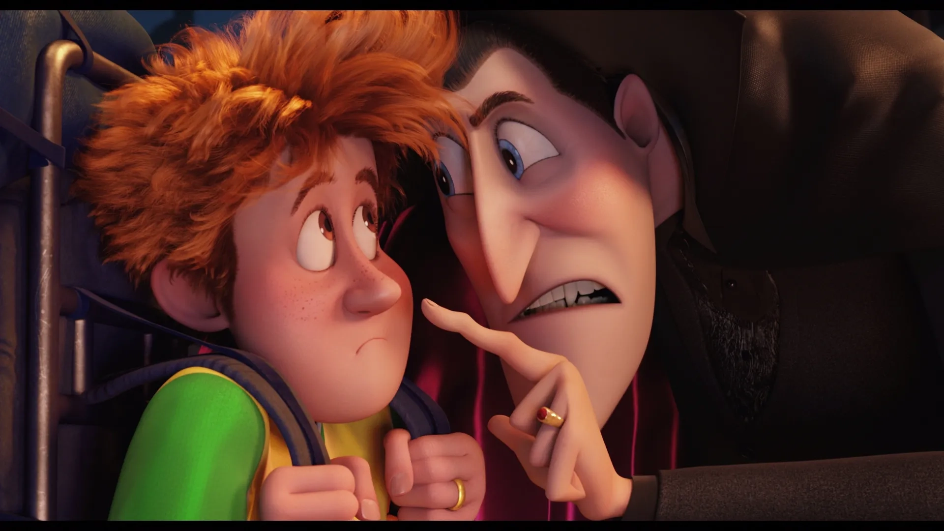 Adam Sandler and Andy Samberg in Hotel Transylvania 2 (2015)