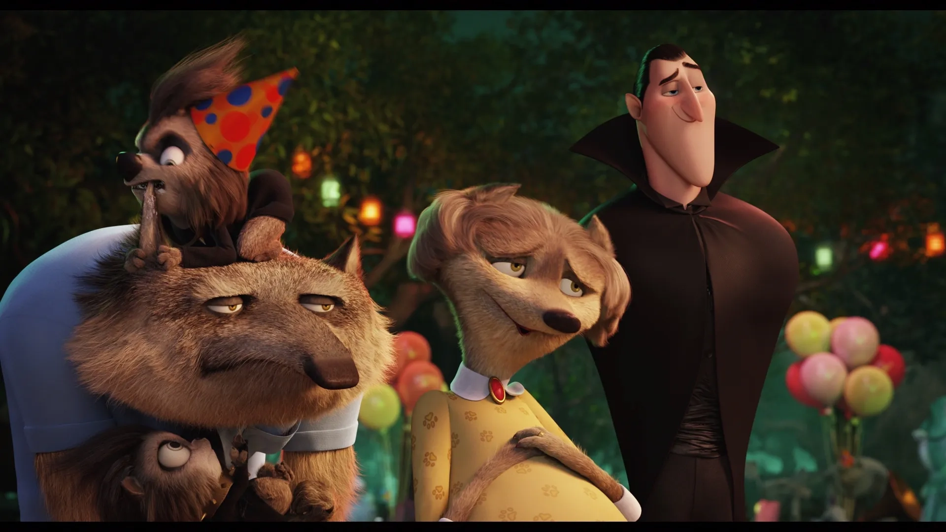 Steve Buscemi, Adam Sandler, and Molly Shannon in Hotel Transylvania 2 (2015)