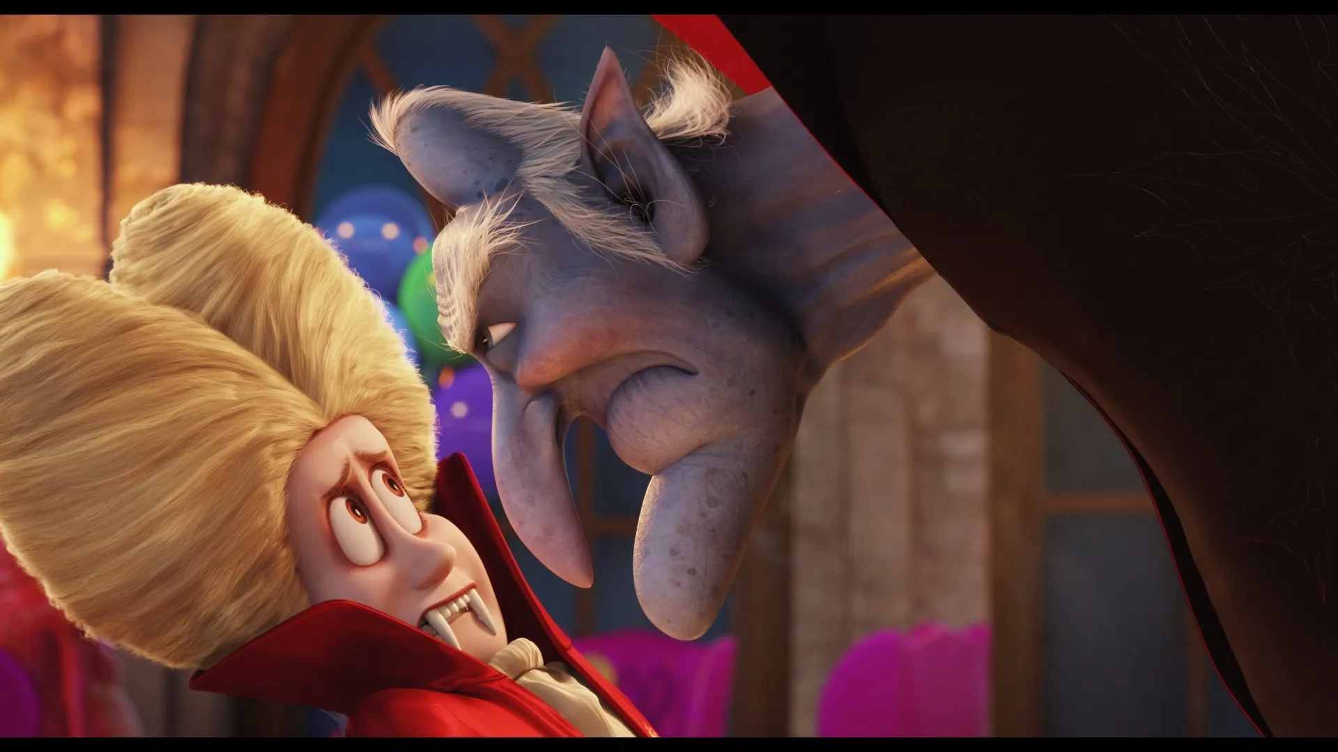 Mel Brooks and Andy Samberg in Hotel Transylvania 2 (2015)