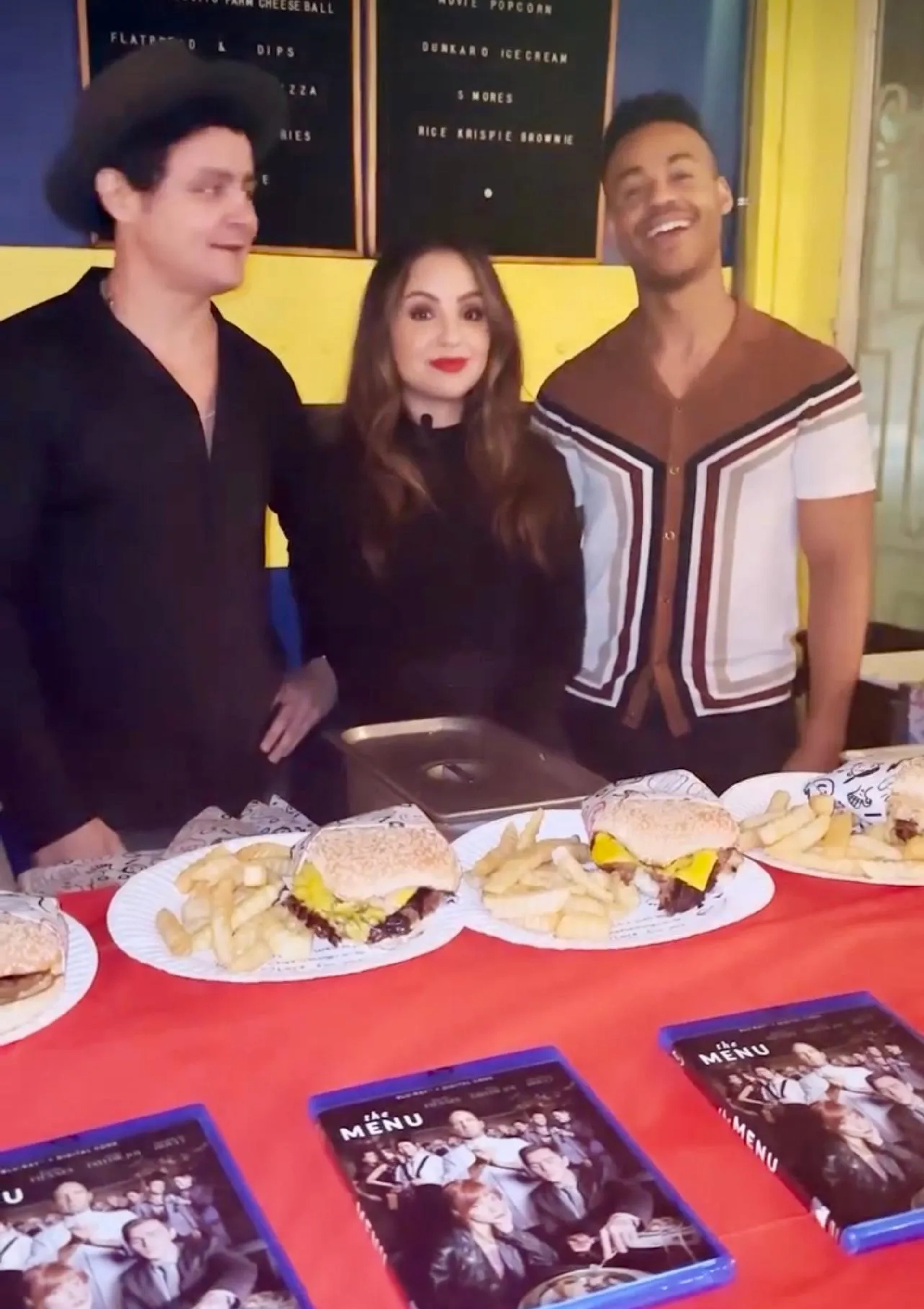 Aimee Carrero, Arturo Castro, and Mark St. Cyr at an event for The Menu (2022)