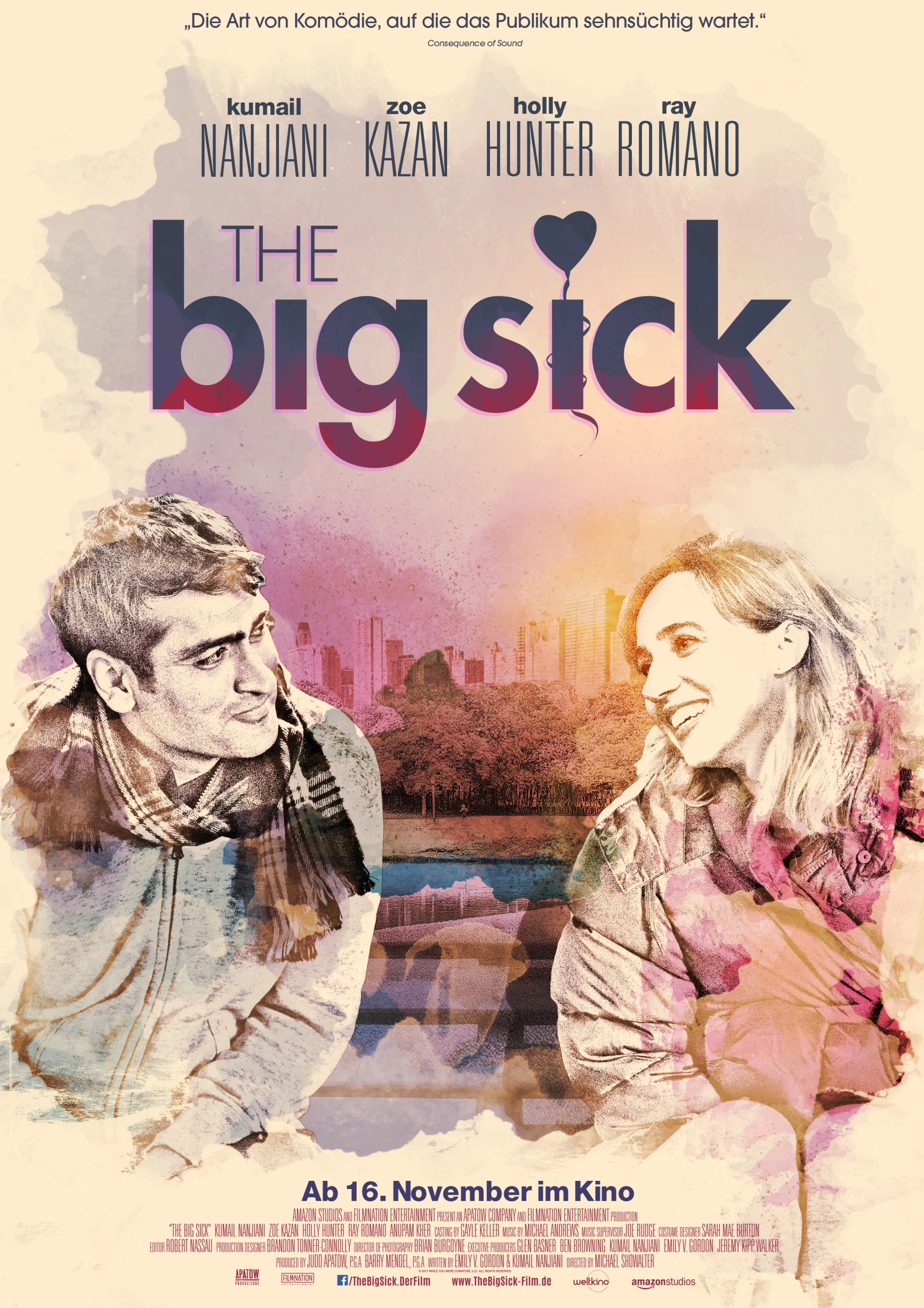 Zoe Kazan and Kumail Nanjiani in The Big Sick (2017)