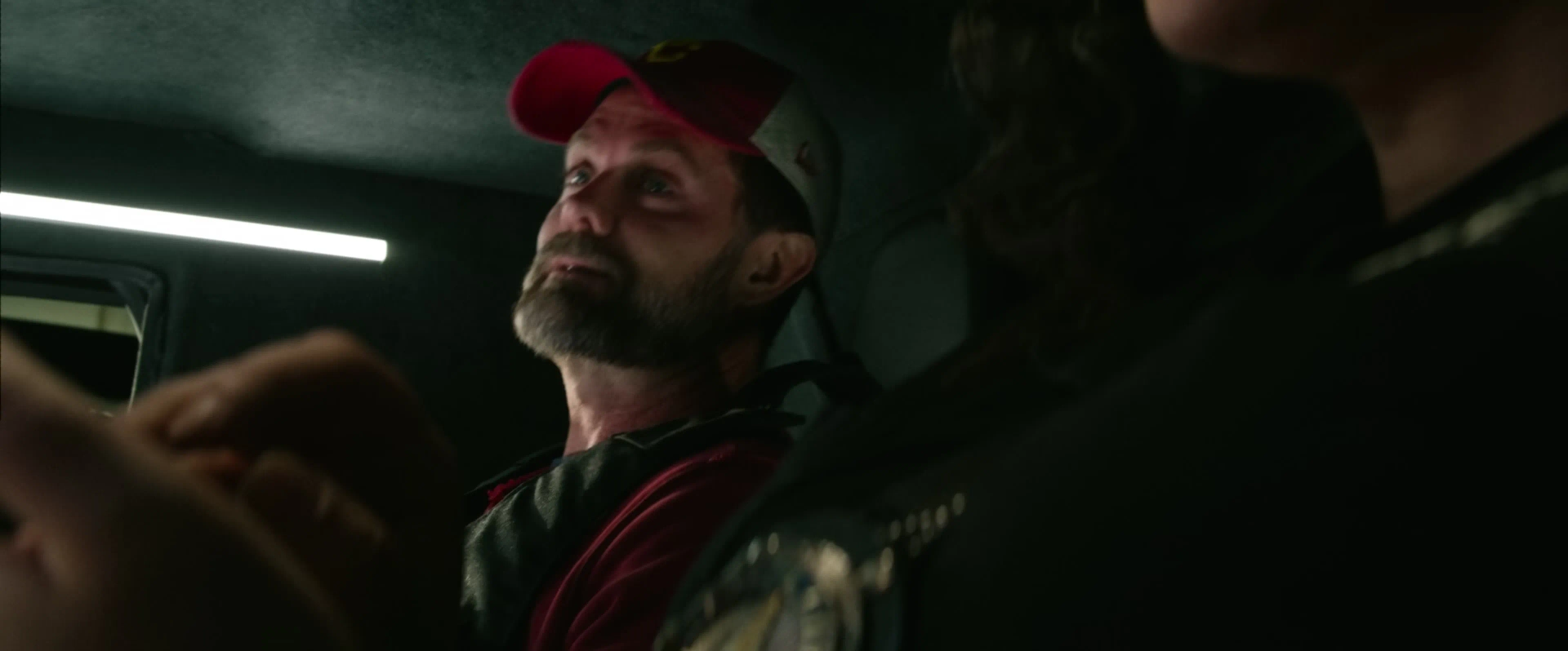 Garret Dillahunt and Olivia Stambouliah in Ambulance (2022)