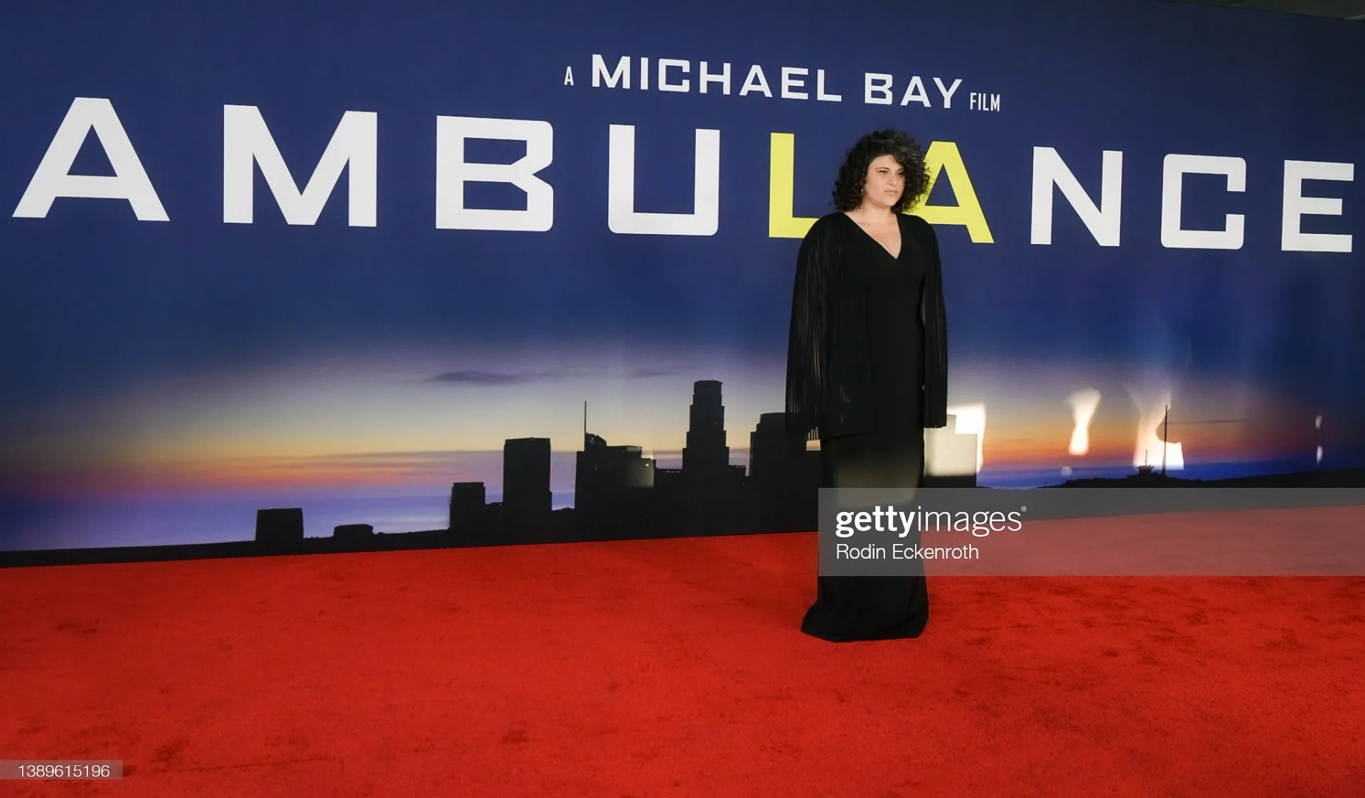 Olivia Stambouliah attends the Los Angeles Premiere of "Ambulance" at Academy Museum of Motion Pictures on April 04, 2022 in Los Angeles, California.