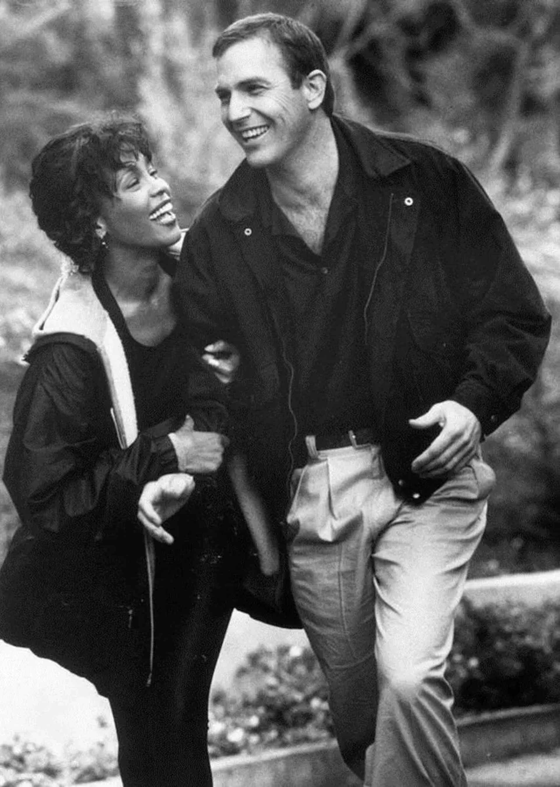 Kevin Costner and Whitney Houston in The Bodyguard (1992)