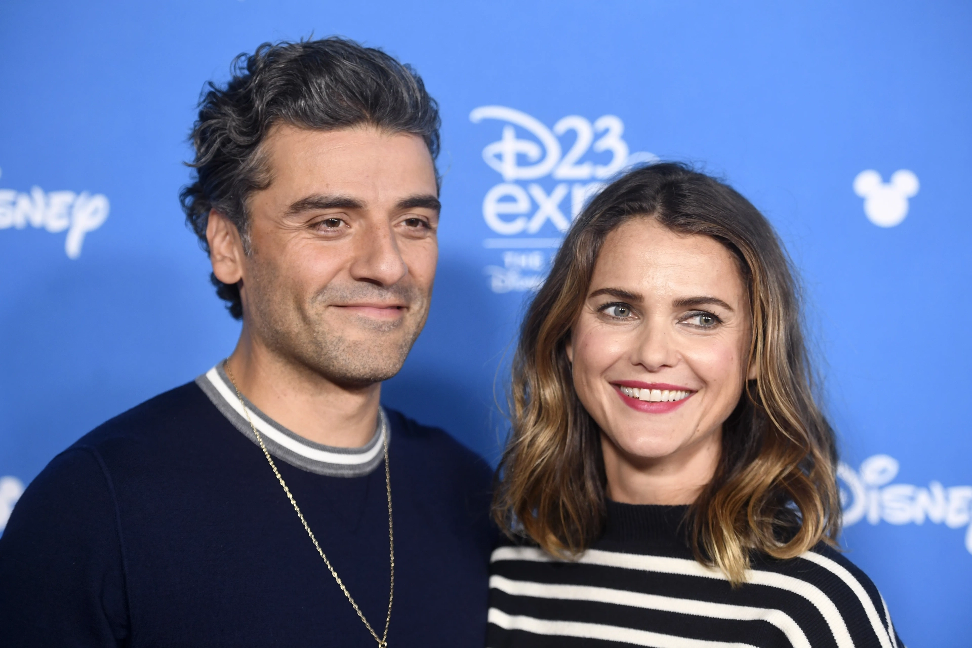 Keri Russell and Oscar Isaac at an event for Star Wars: Episode IX - The Rise of Skywalker (2019)