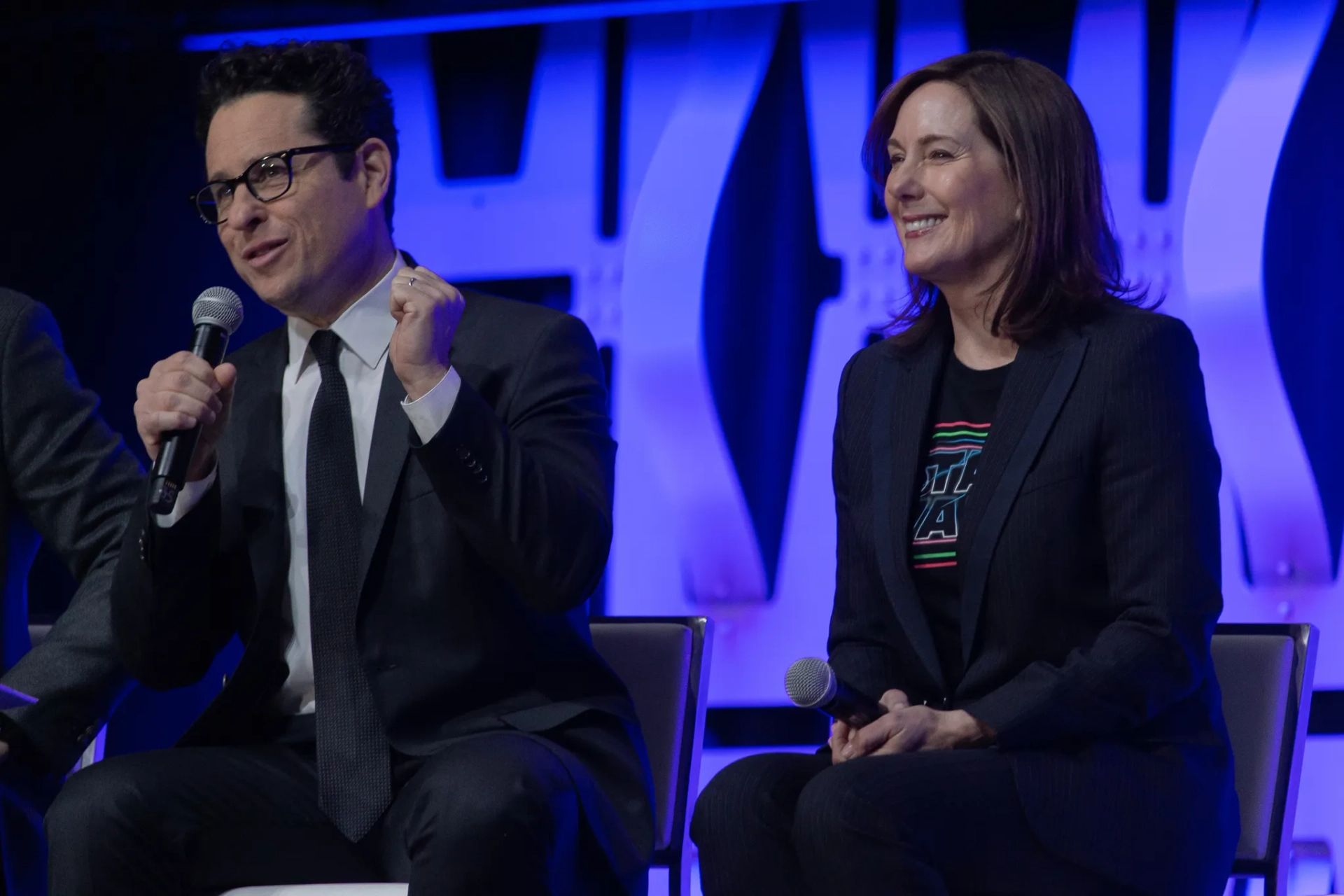 Kathleen Kennedy and J.J. Abrams at an event for Star Wars: Episode IX - The Rise of Skywalker (2019)