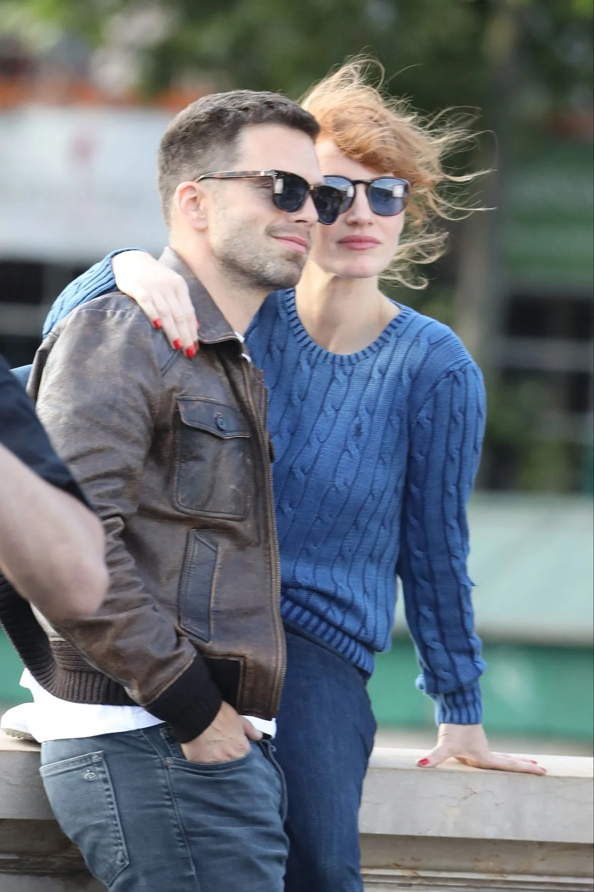 Jessica Chastain and Sebastian Stan in The 355 (2022)