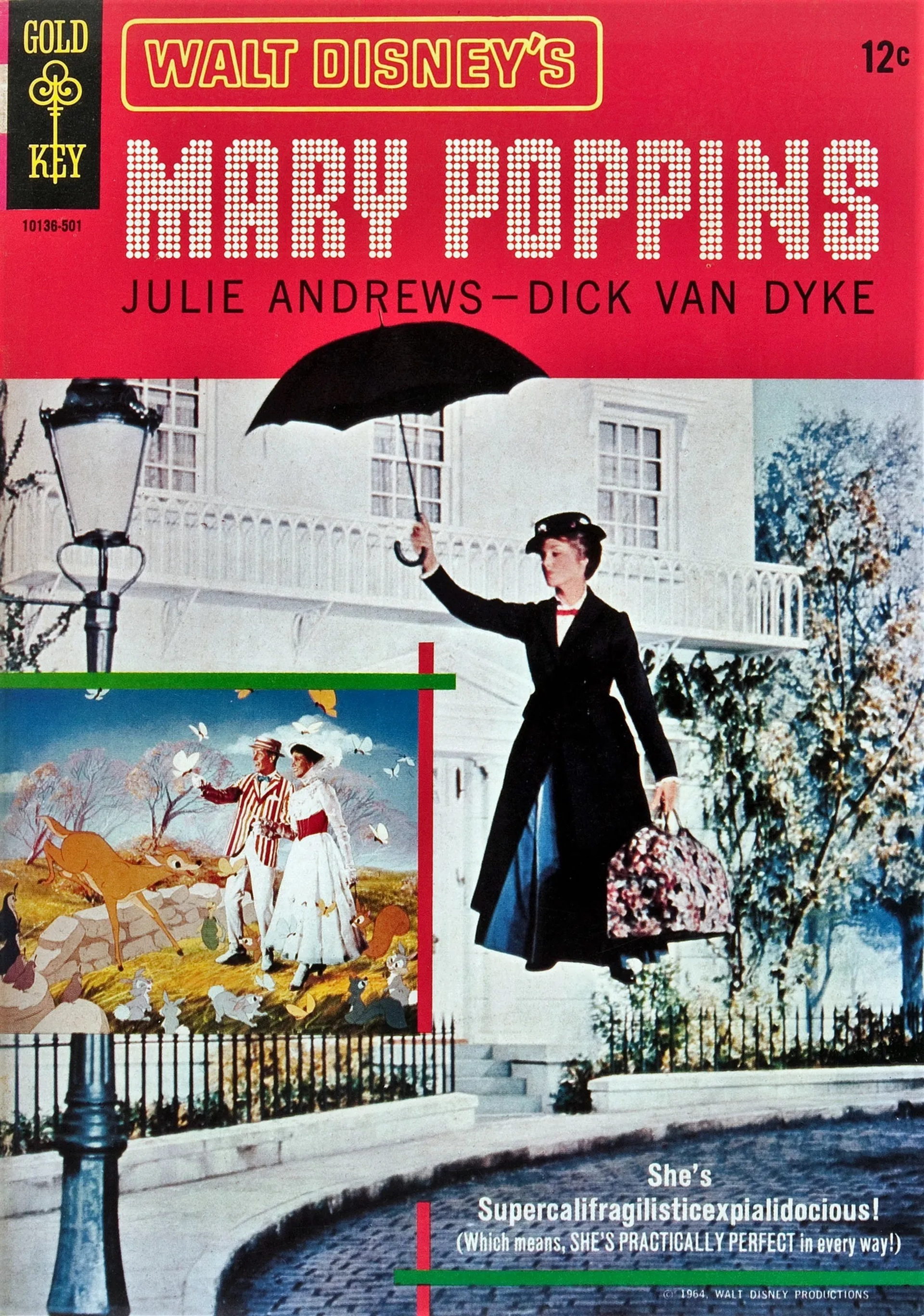 Julie Andrews and Dick Van Dyke in Mary Poppins (1964)