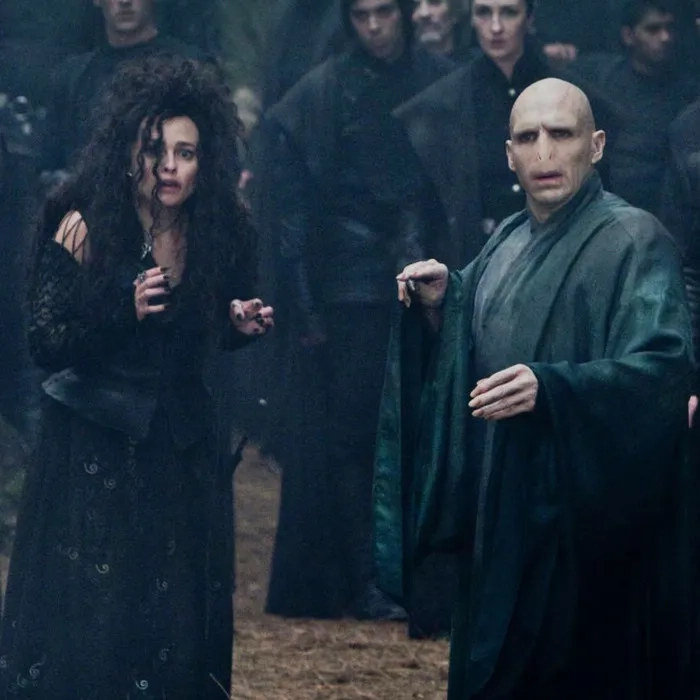 Ralph Fiennes and Helena Bonham Carter in Harry Potter and the Deathly Hallows: Part 2 (2011)