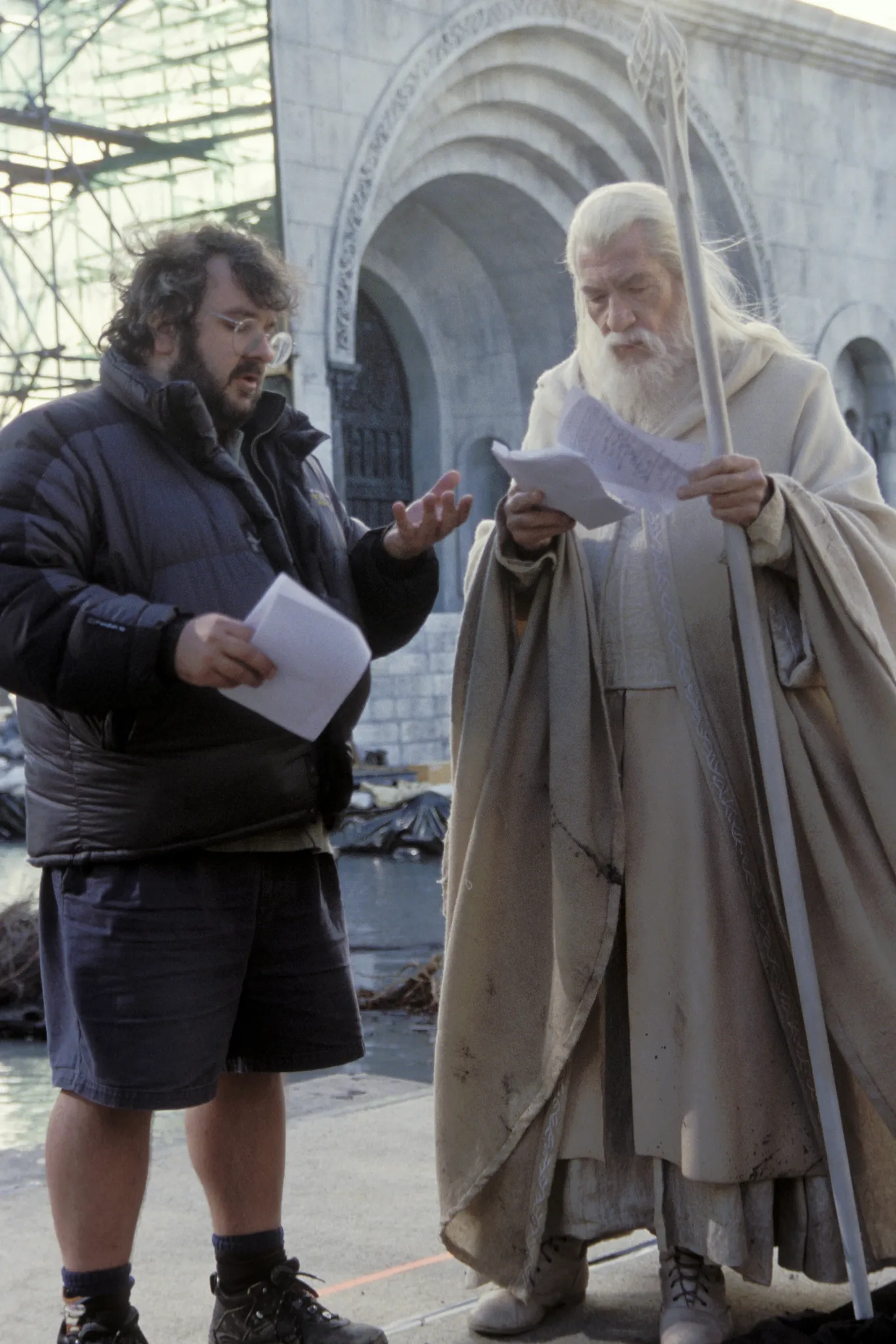 Peter Jackson and Ian McKellen in The Lord of the Rings: The Return of the King (2003)