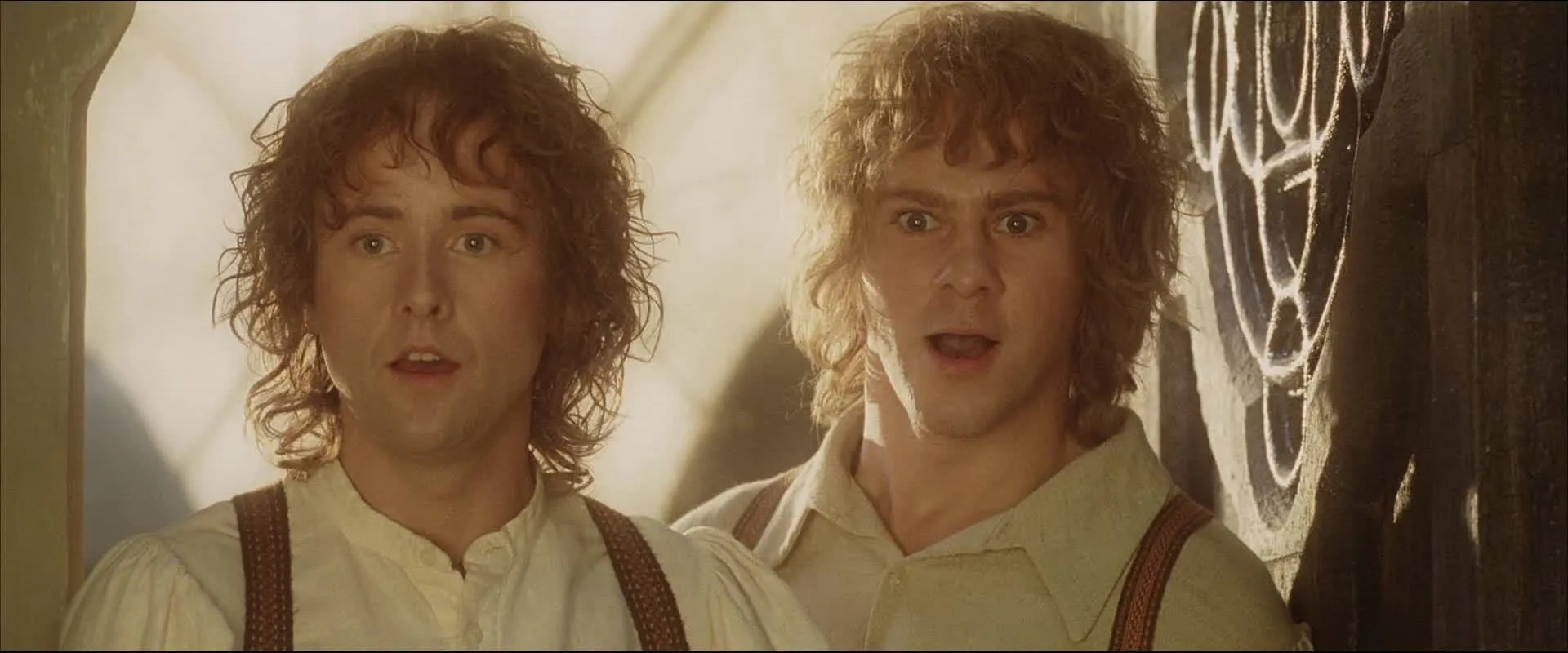 Billy Boyd and Dominic Monaghan in The Lord of the Rings: The Return of the King (2003)