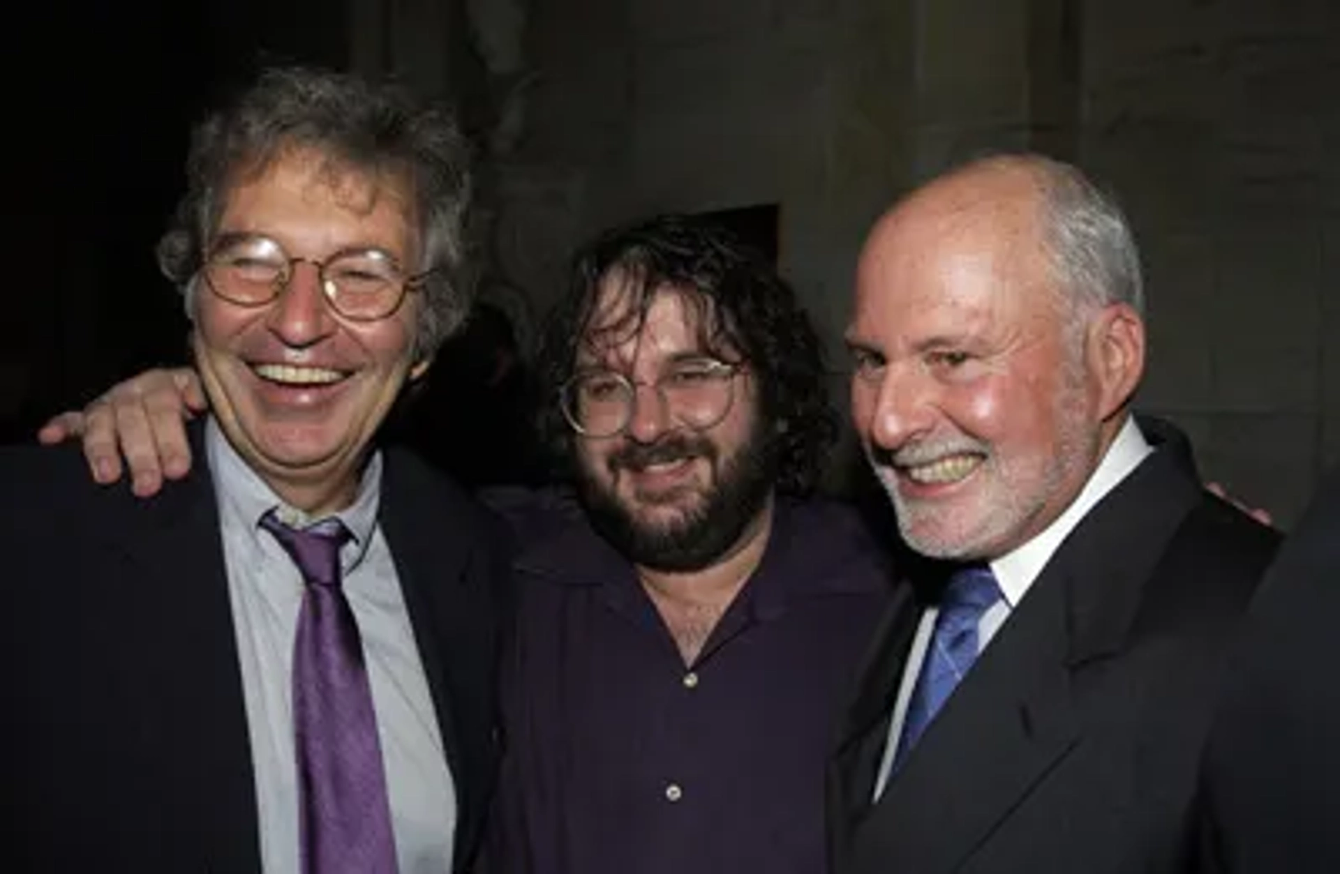 Peter Jackson and Robert Shaye at an event for The Lord of the Rings: The Two Towers (2002)